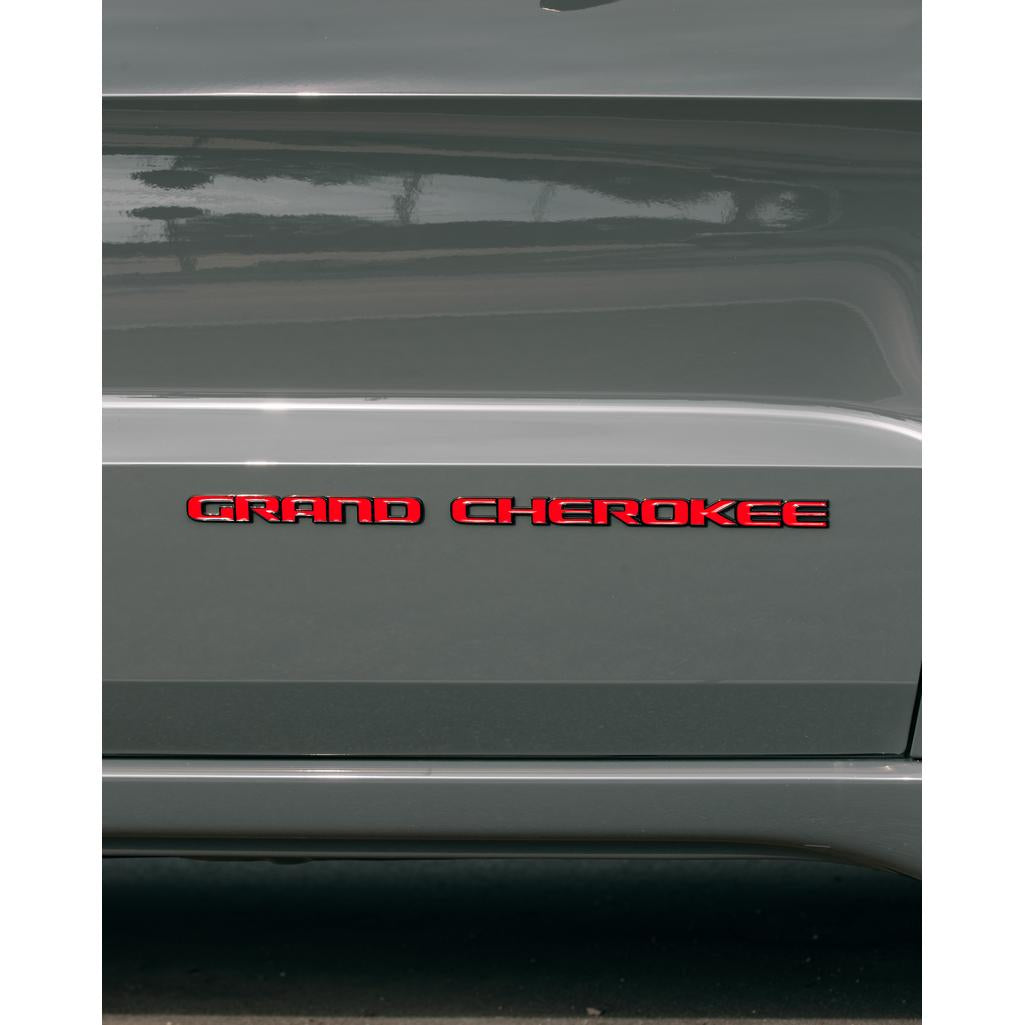 GRAND CHEROKEE Door Emblem Overlay Decal Set | Fits 2017–2022 WK2
