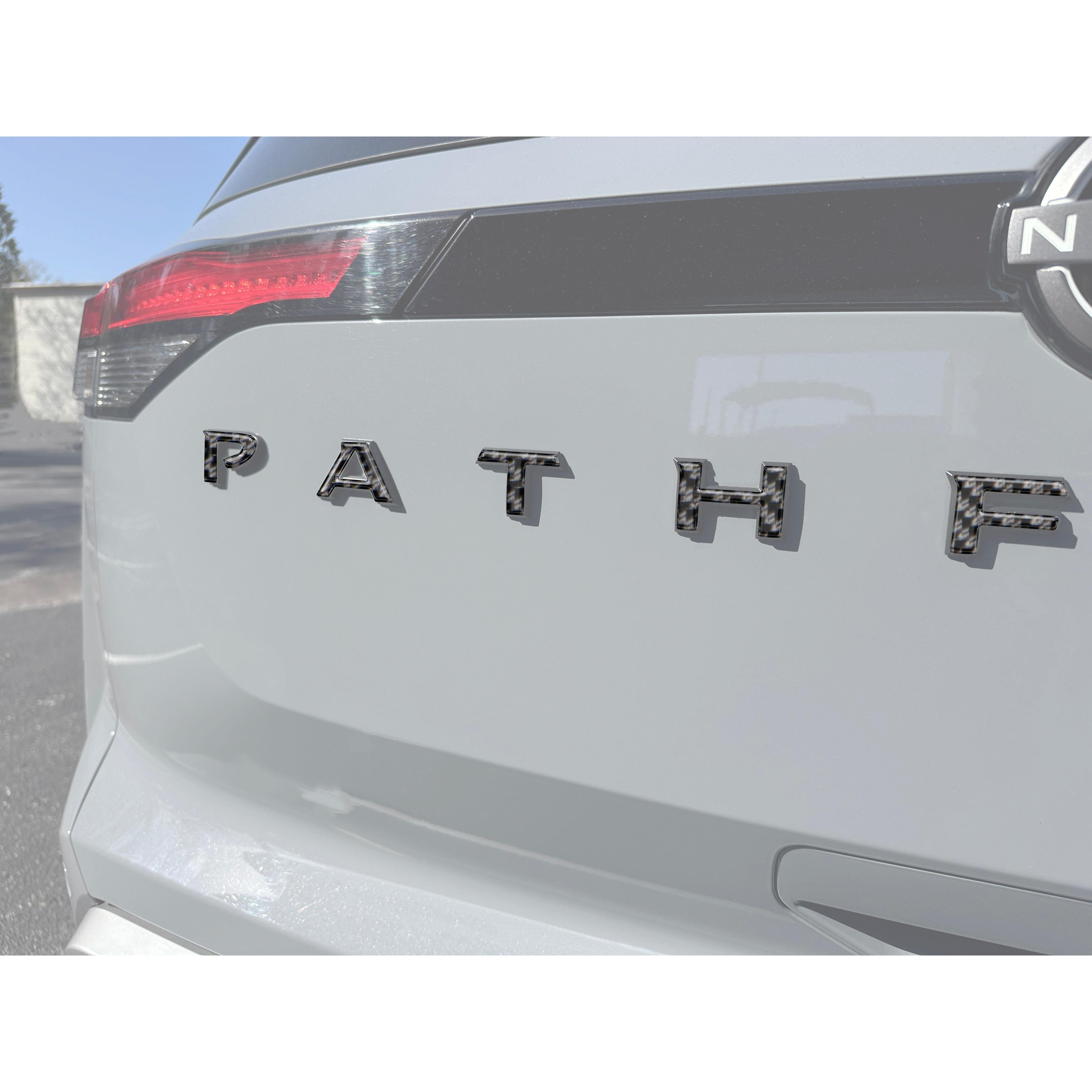 Rear Hatch Letter Overlays Fits 2022-2025 Nissan Pathfinder