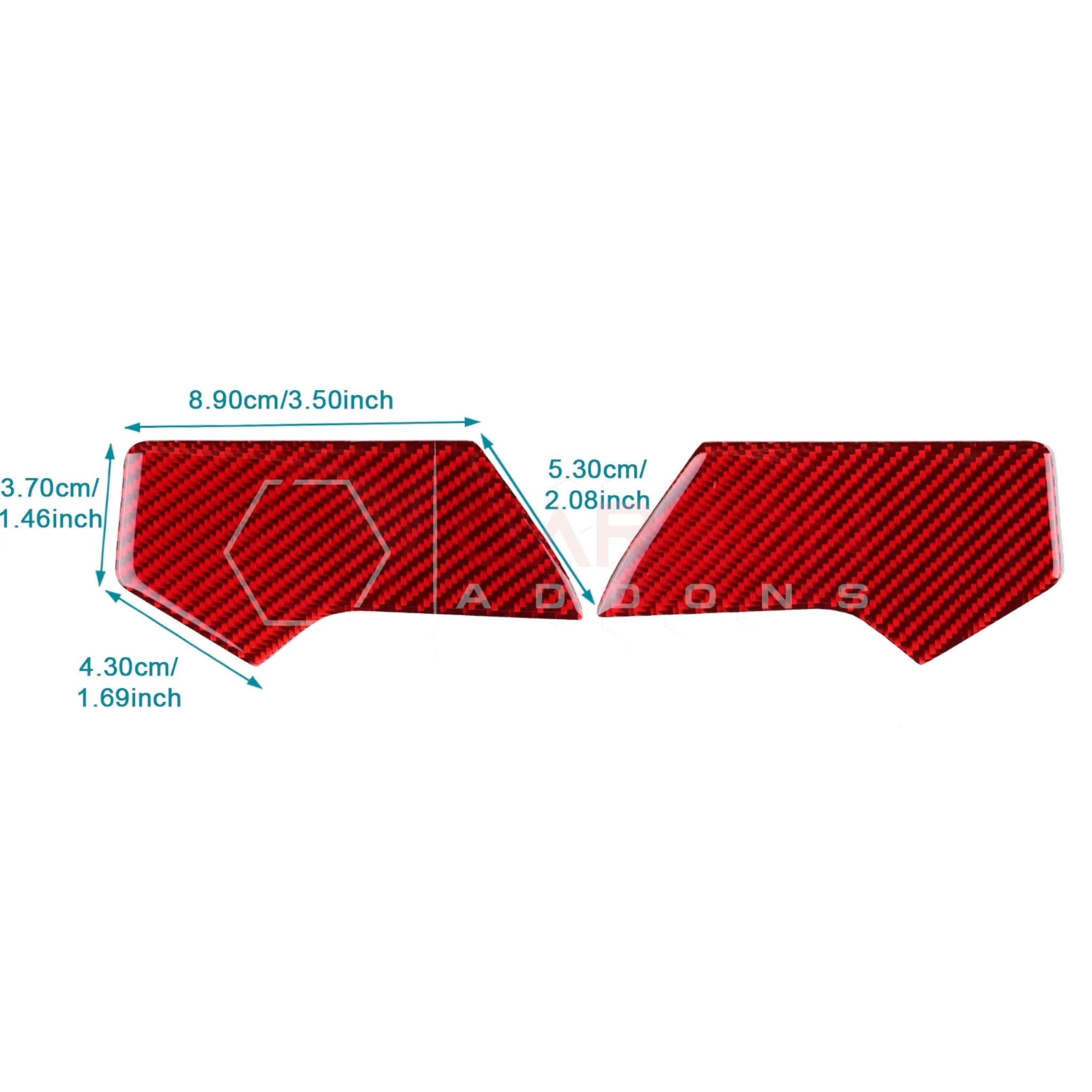 2024+ S650 Mustang Real Carbon Fiber Dash Side Panel Upper Trim Overlay