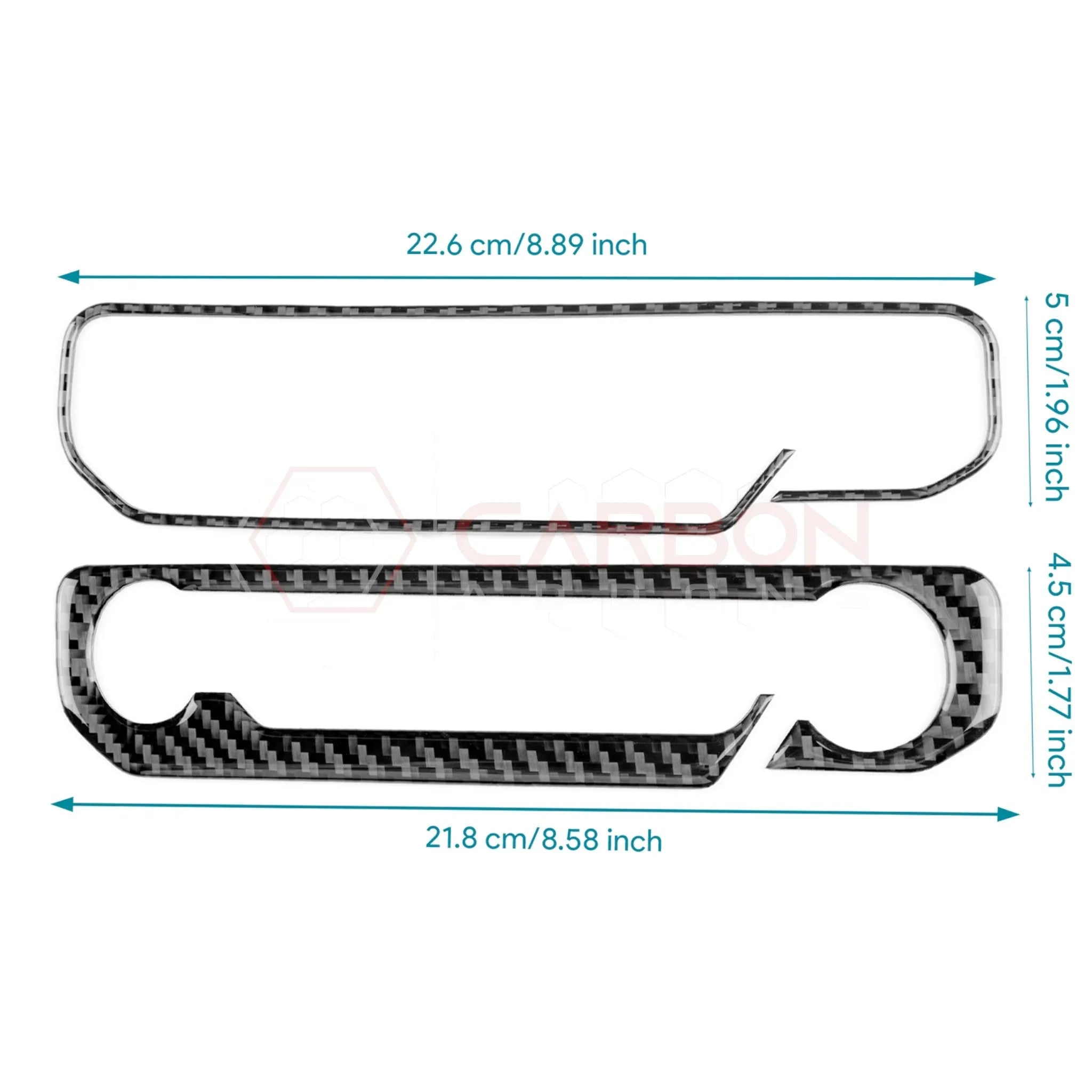 2024+ S650 Mustang Real Carbon Fiber Start and Control Button Trim Overlay