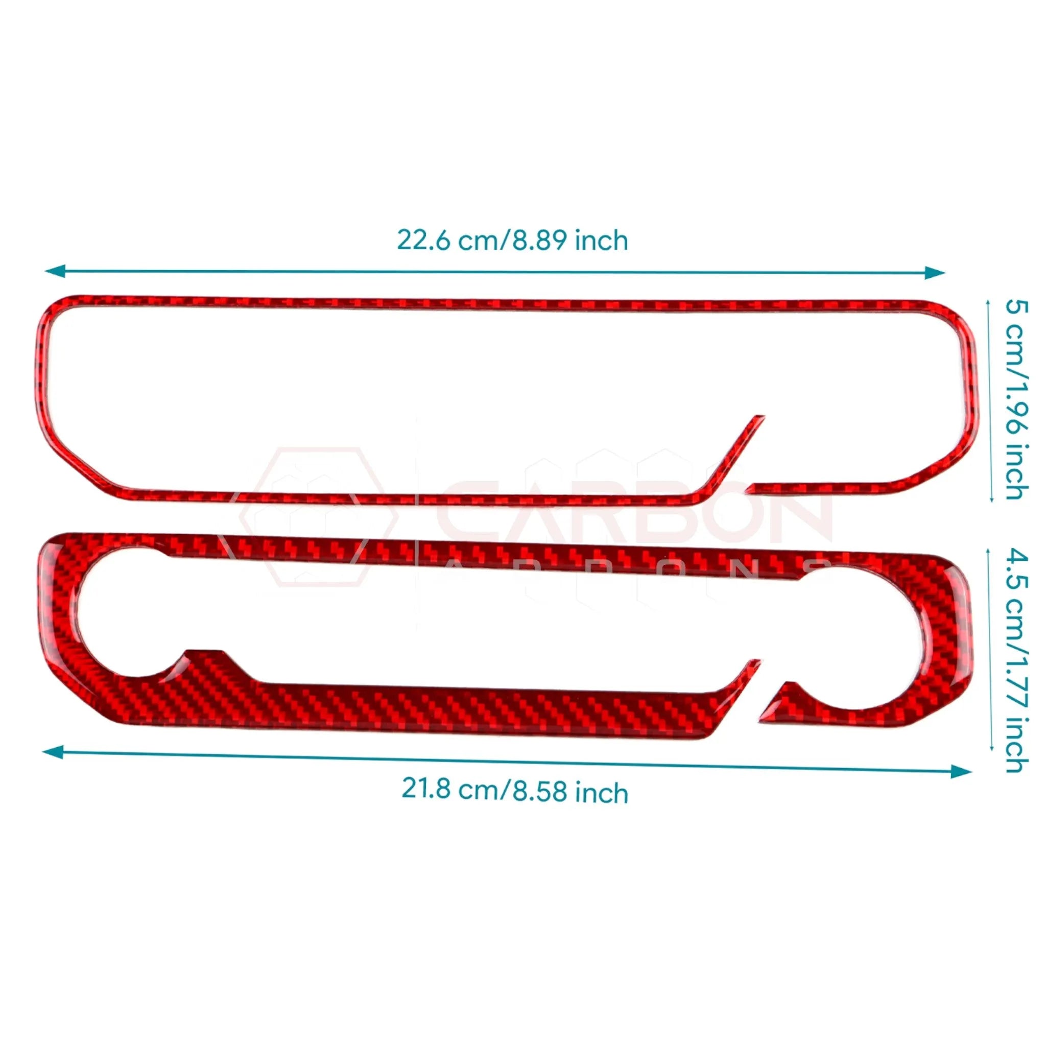 2024+ S650 Mustang Real Carbon Fiber Start and Control Button Trim Overlay