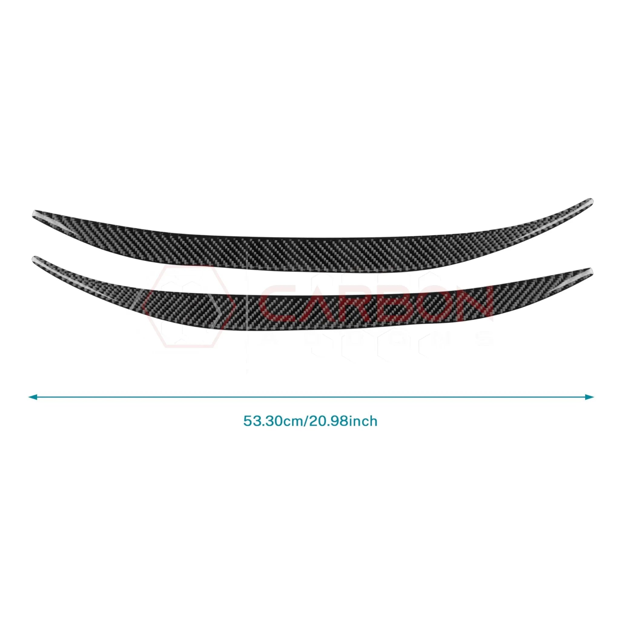 2024+ S650 Mustang Real Carbon Fiber Door Jam Trim Overlays