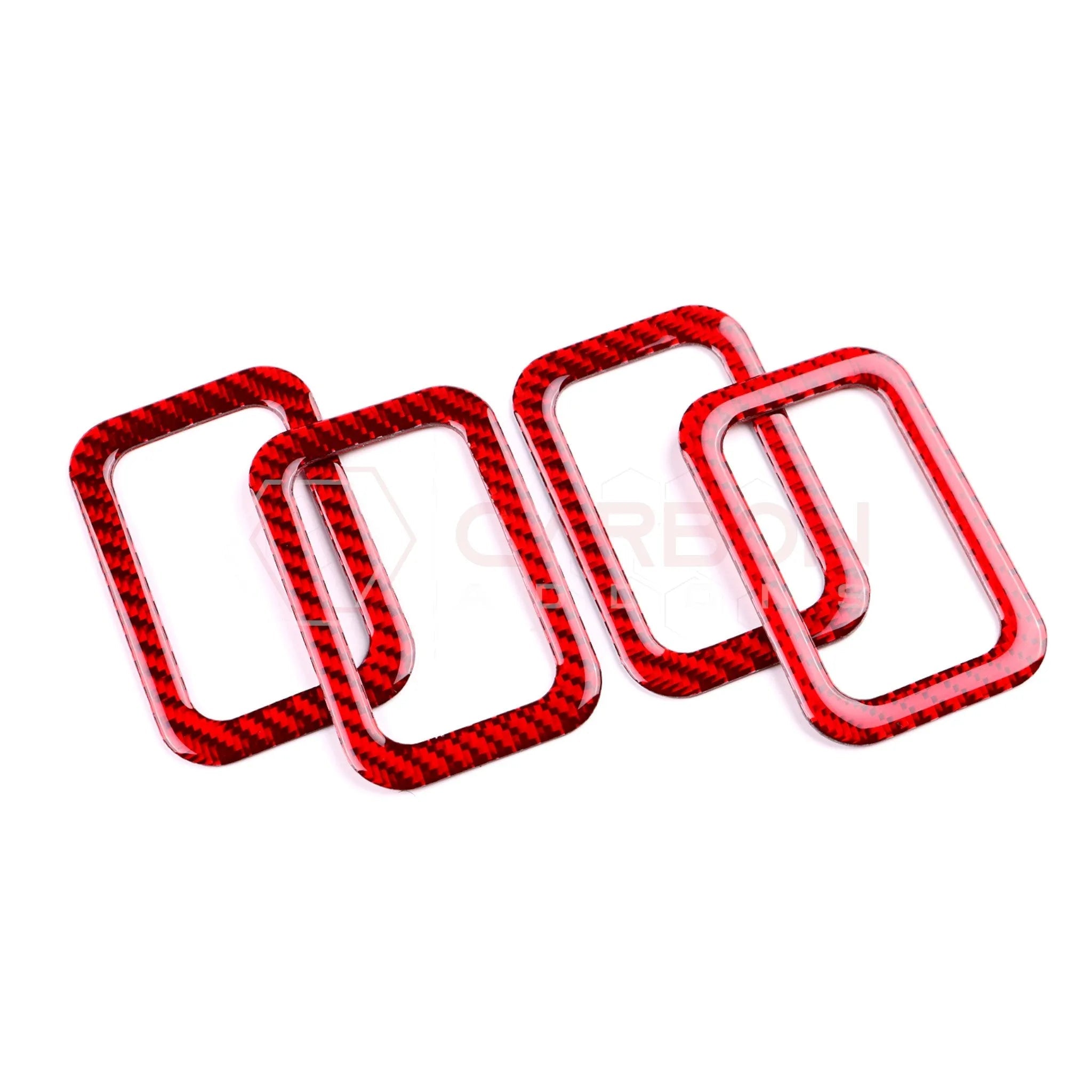 2024+ S650 Mustang Real Carbon Fiber Rear Baby Seat Latch Trim Overlay
