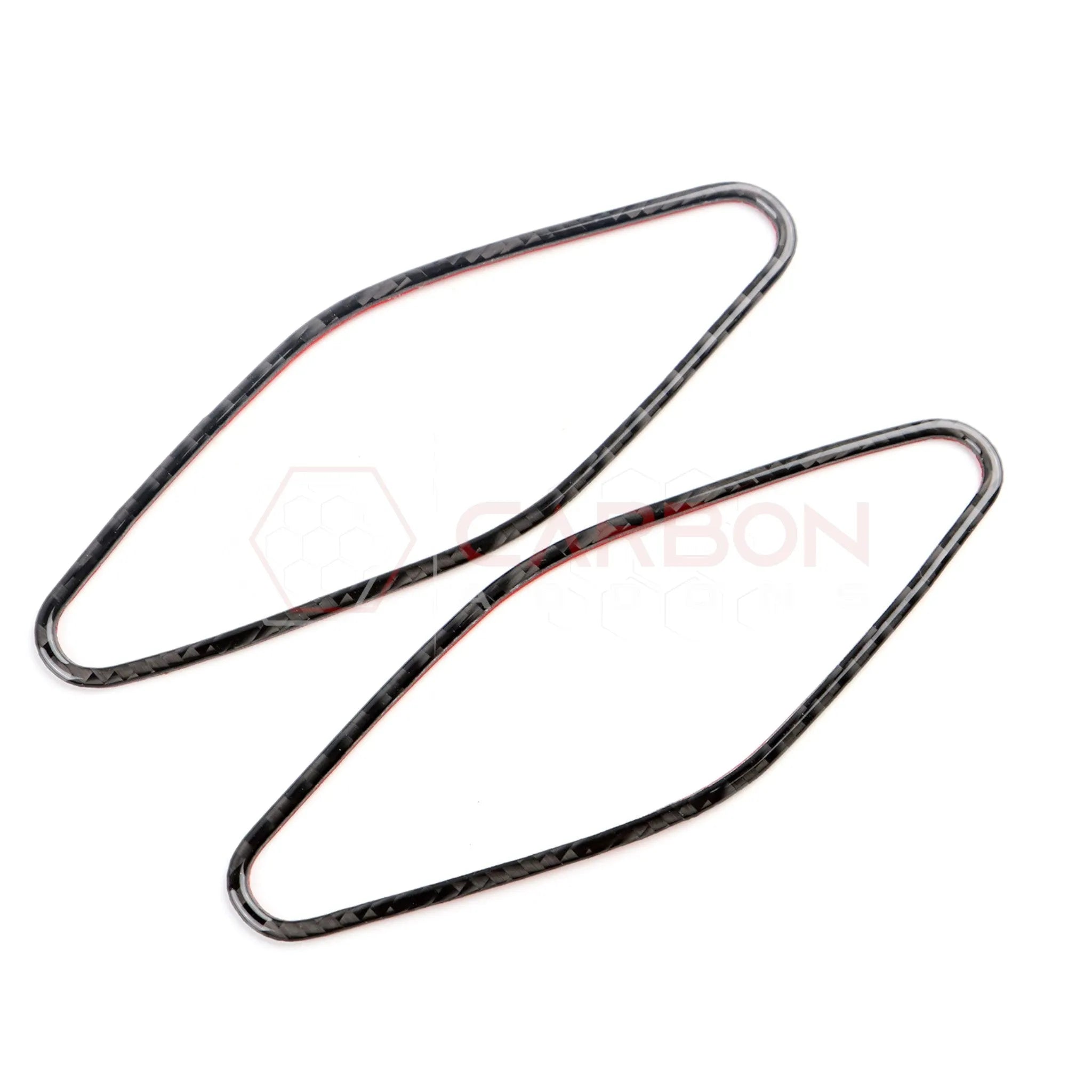 2024+ S650 Mustang Real Carbon Fiber A Pillar Speaker Trim Overlay