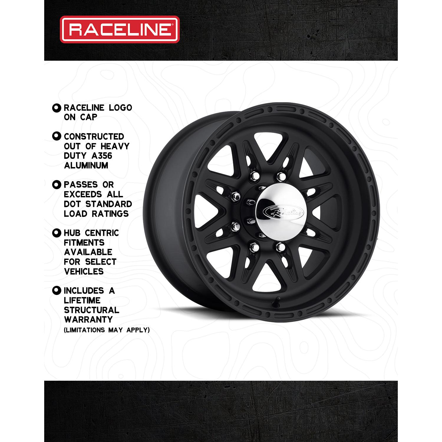 892 Renegade Heritage Split Spoke Raceline Wheel - Satin Black