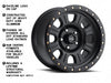 928B Monster 8-Spoke Raceline Wheel - Satin Black