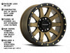 934BZ Clutch 10-Spoke Raceline Wheel - Bronze