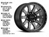 934G Clutch 10-Spoke Raceline Wheel - Gunmetal