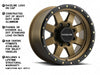 935BZ Defender 8-Spoke Raceline Wheel - Bronze