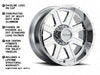 940C Hostage 8-Split Spoke Raceline Wheel - Chrome Aluminum