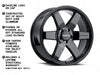 942B Addict 6-Spoke Raceline Wheel - Gloss Black