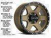 946BZ Boost 6-Spoke Raceline Wheel - Bronze