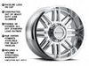 948C Split Split Spoke Raceline Wheel - Chrome Aluminum