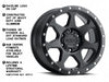 949B 7X Off-Road Inspired 7-Spoke Design Raceline Wheel - Satin Black