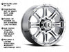 983 Raptor Modern 8-Split Spoke Design Raceline Wheel - Chrome Aluminum