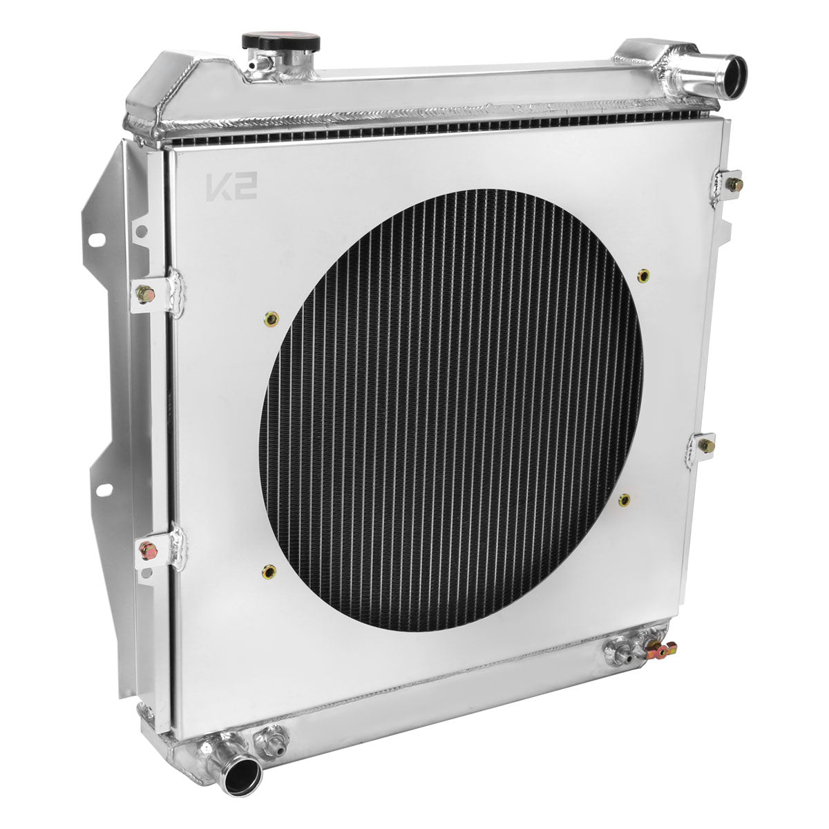 1988-1995 Toyota Pickup/4Runner V6 3 Row Radiator with Fan Shroud