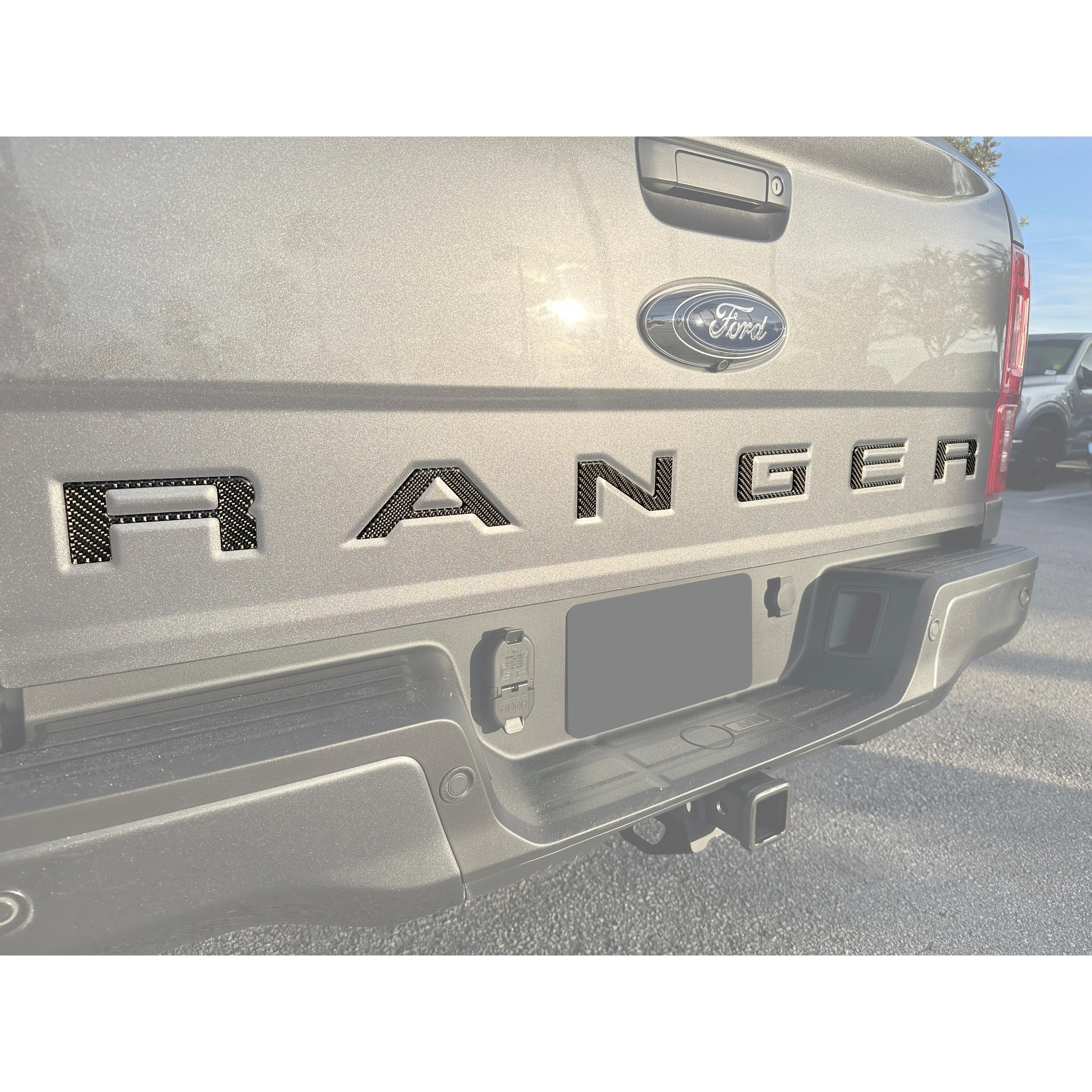 Tailgate Letter Inserts Fits 2019-2023 Ford Ranger