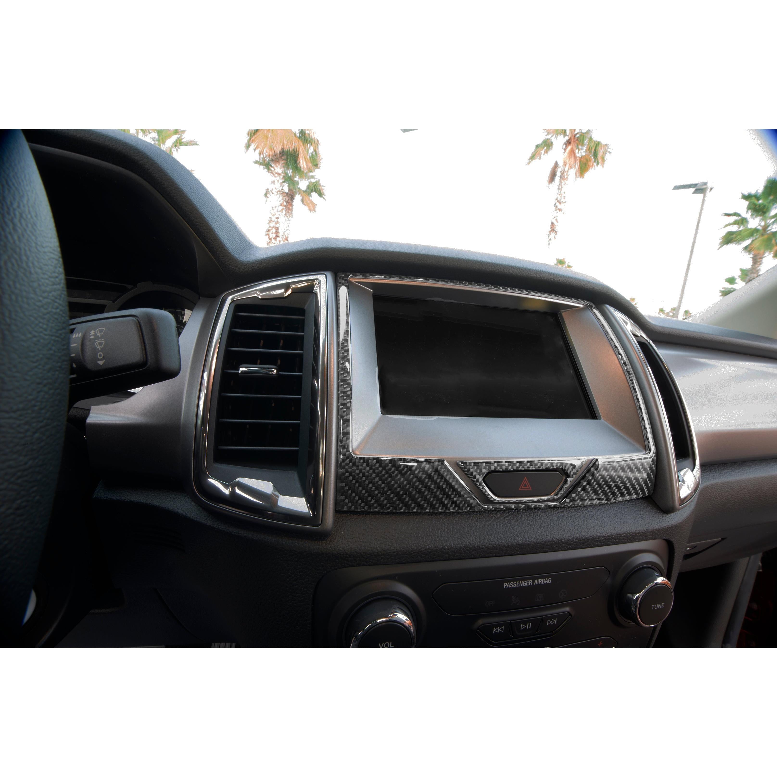 Navigation Display Accent Overlays Fits 2019-2023 Ford Ranger