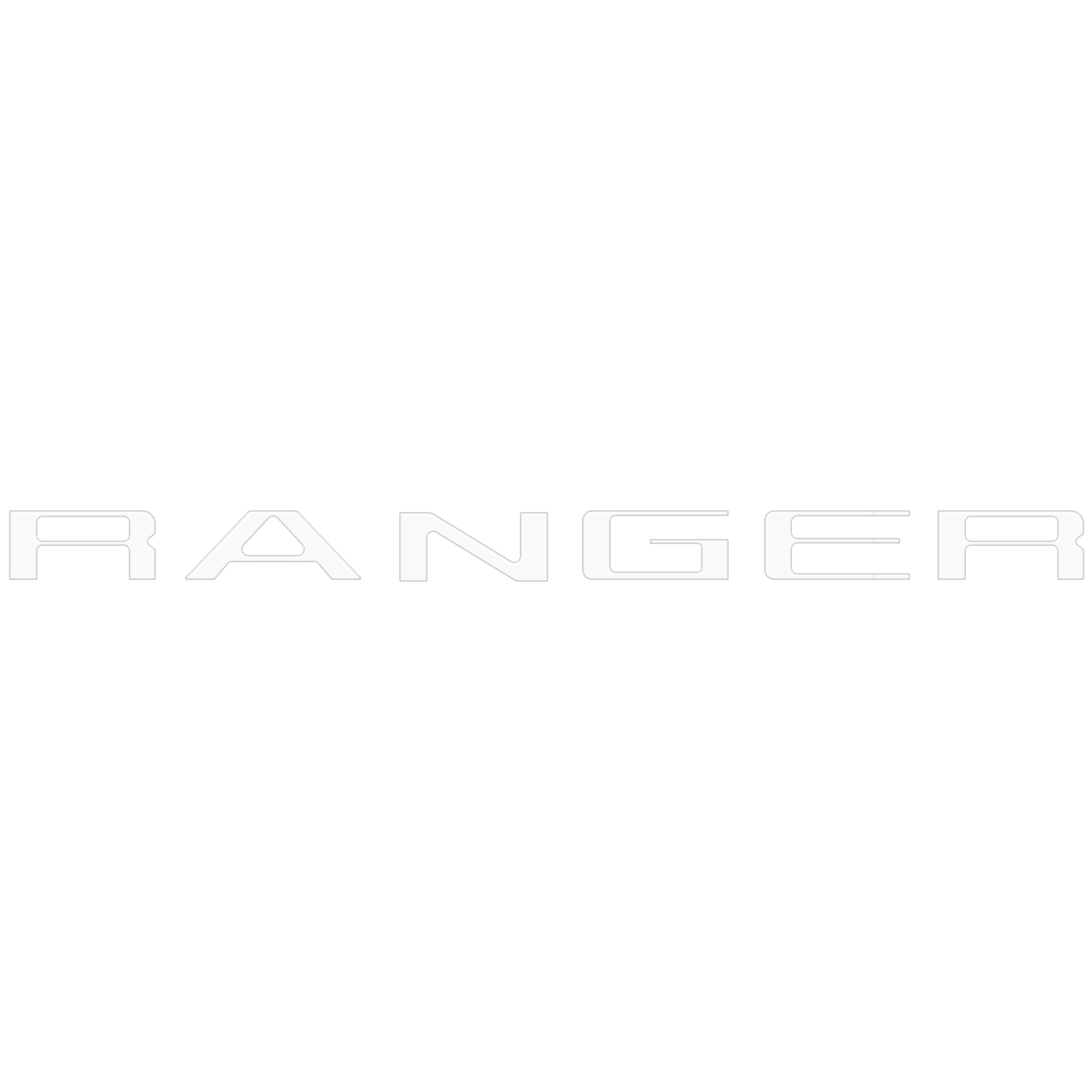 Tailgate Letter Inserts Fits 2024-2026 Ford Ranger