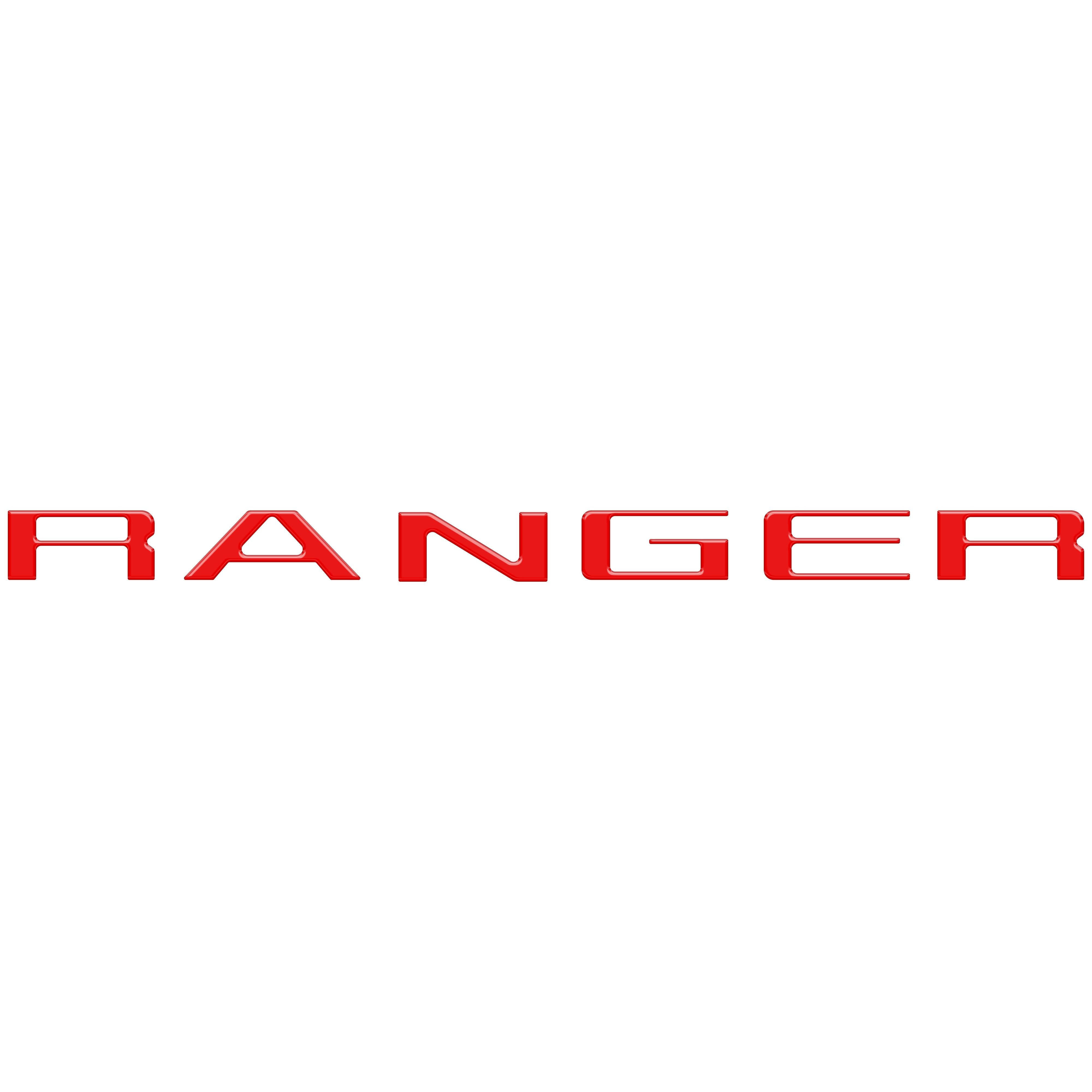Tailgate Letter Inserts Fits 2019-2023 Ford Ranger