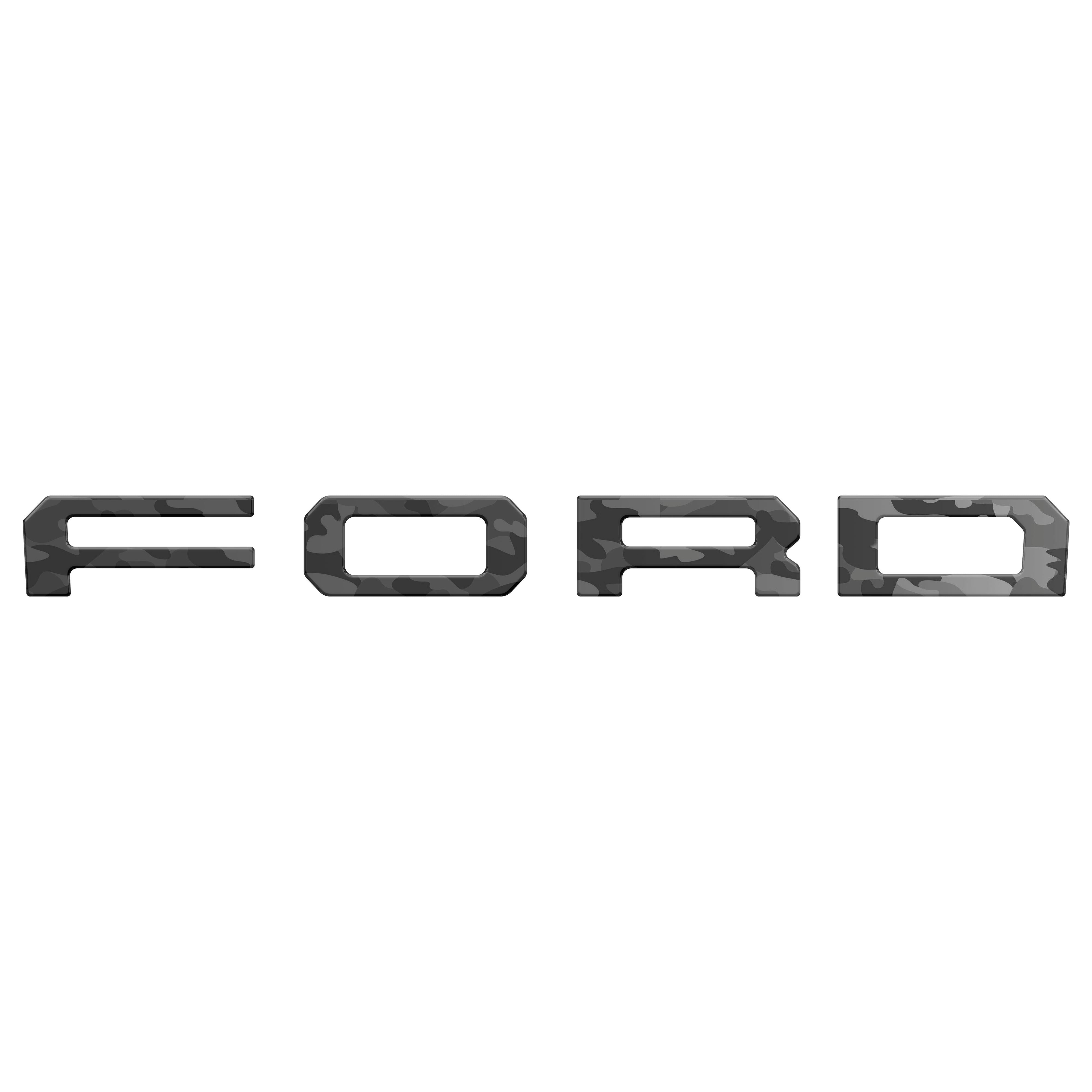 Grille Letter Overlays Fits 2019-2023 Ford Ranger