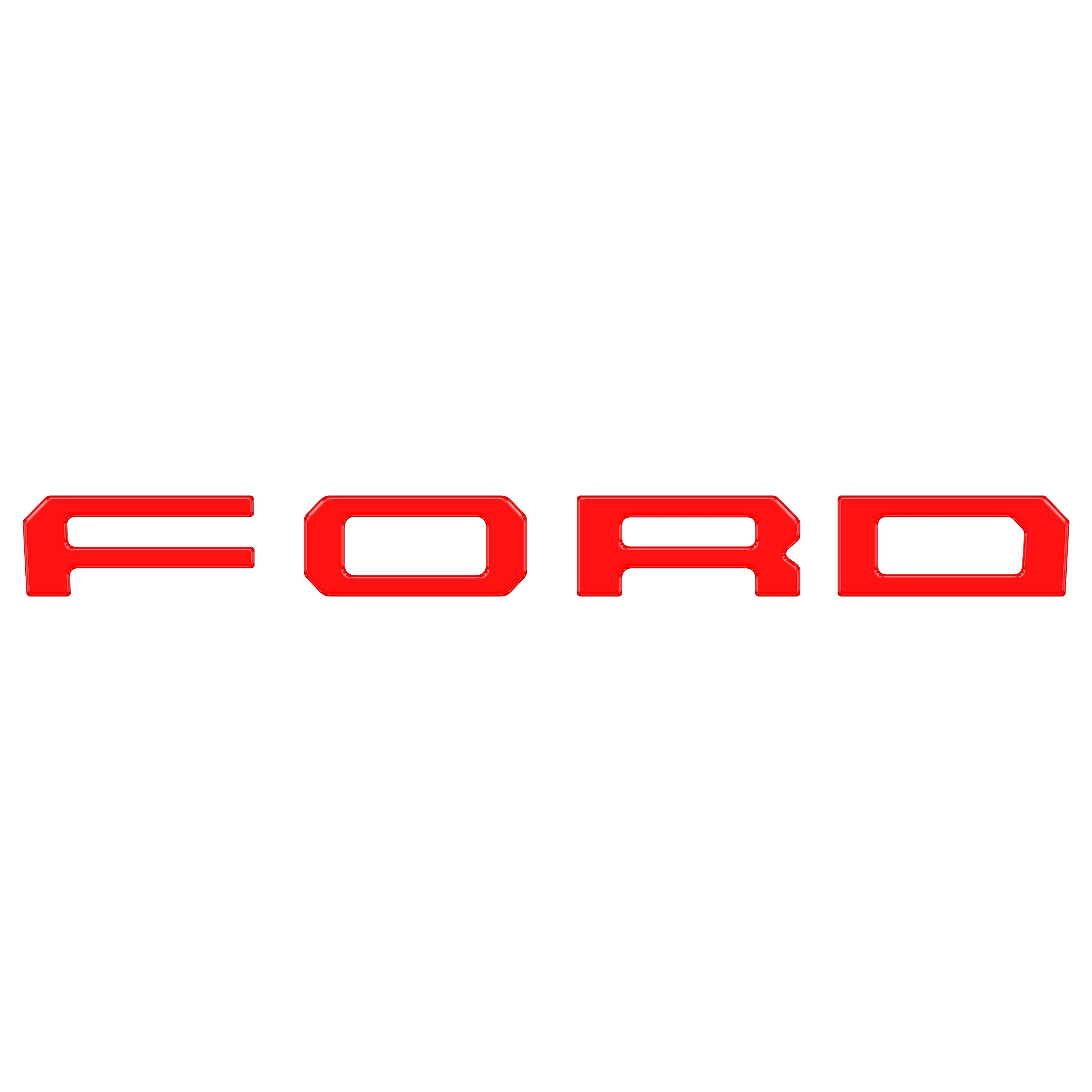 Grille Letter Overlays Fits 2019-2023 Ford Ranger