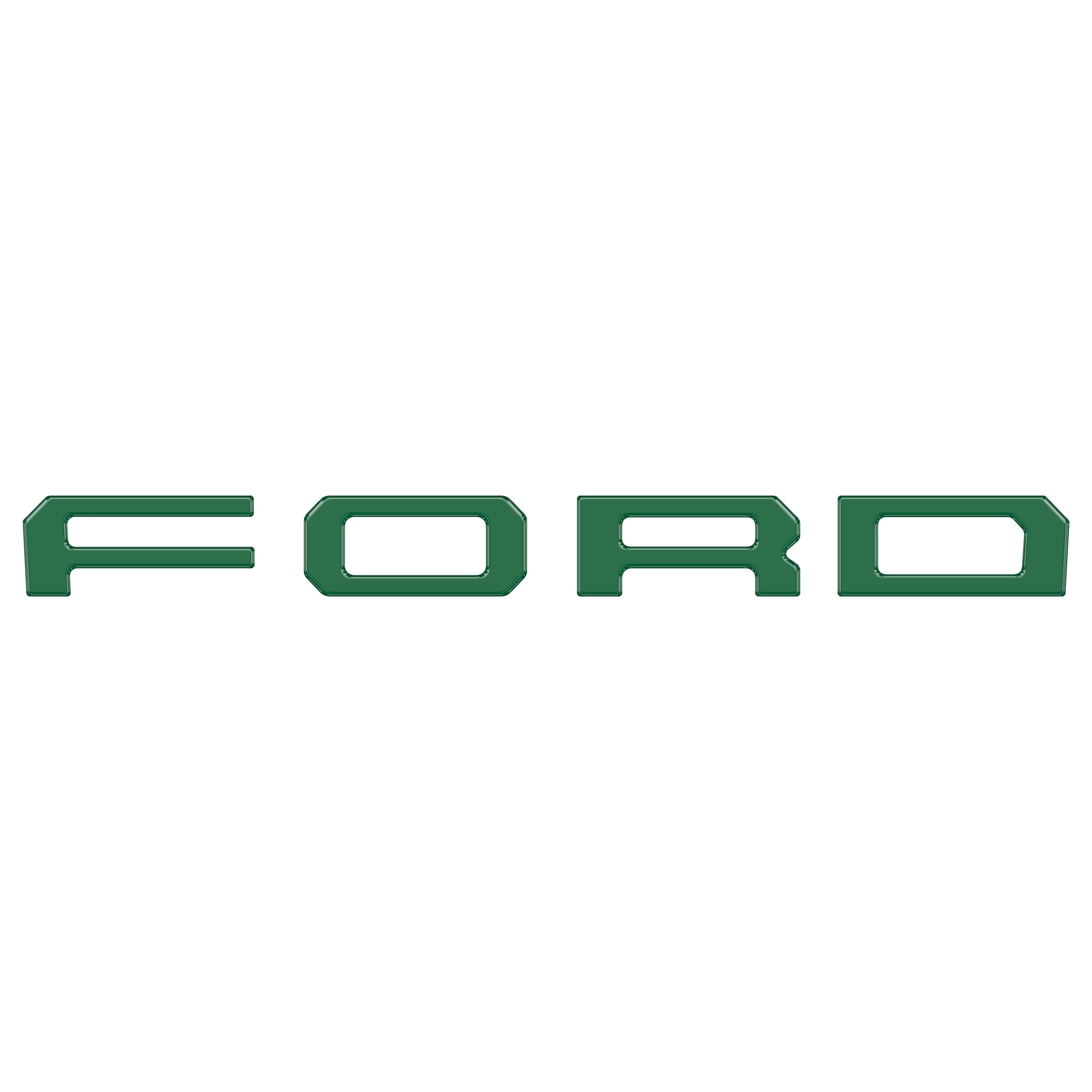 Grille Letter Overlays Fits 2019-2023 Ford Ranger