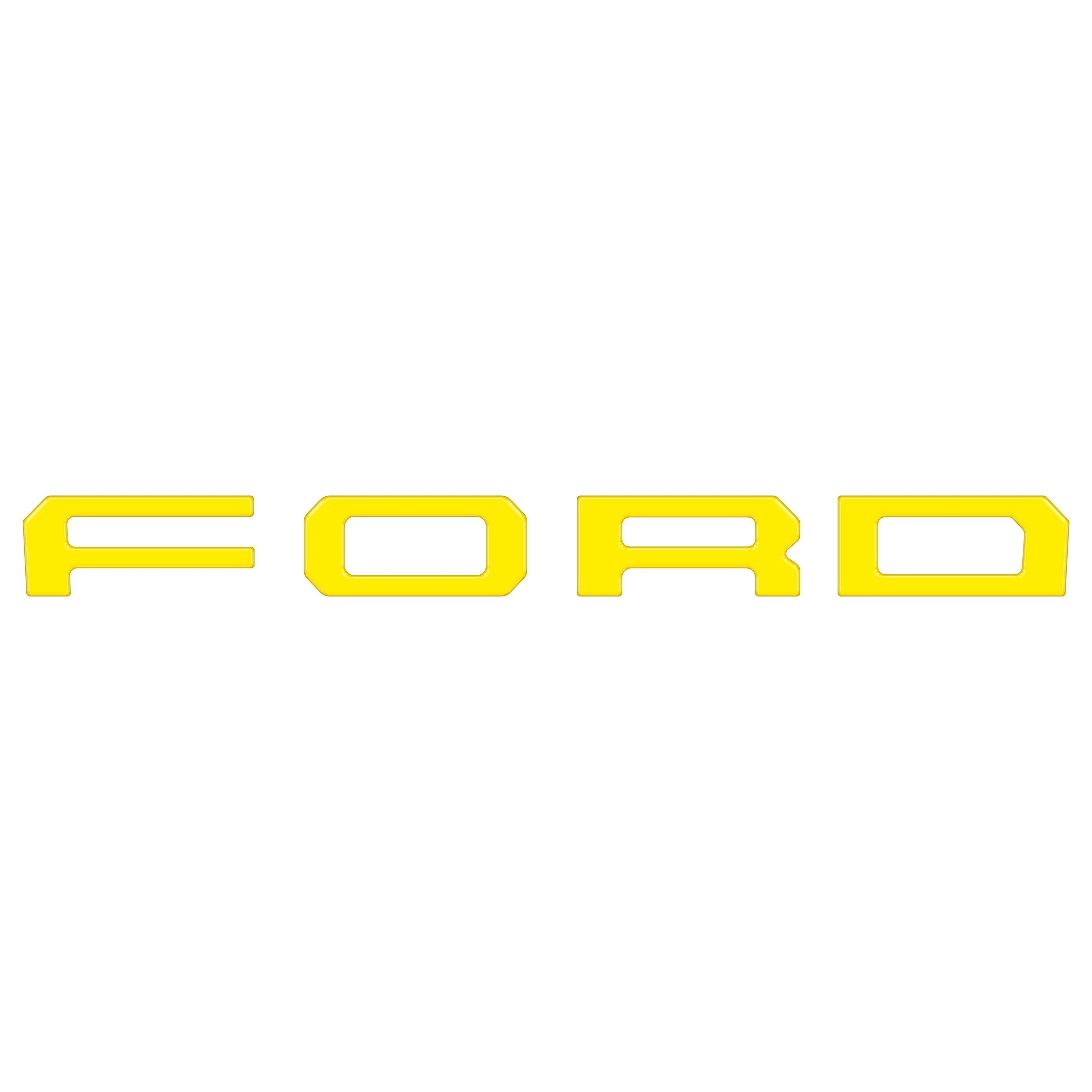 Grille Letter Overlays Fits 2019-2023 Ford Ranger