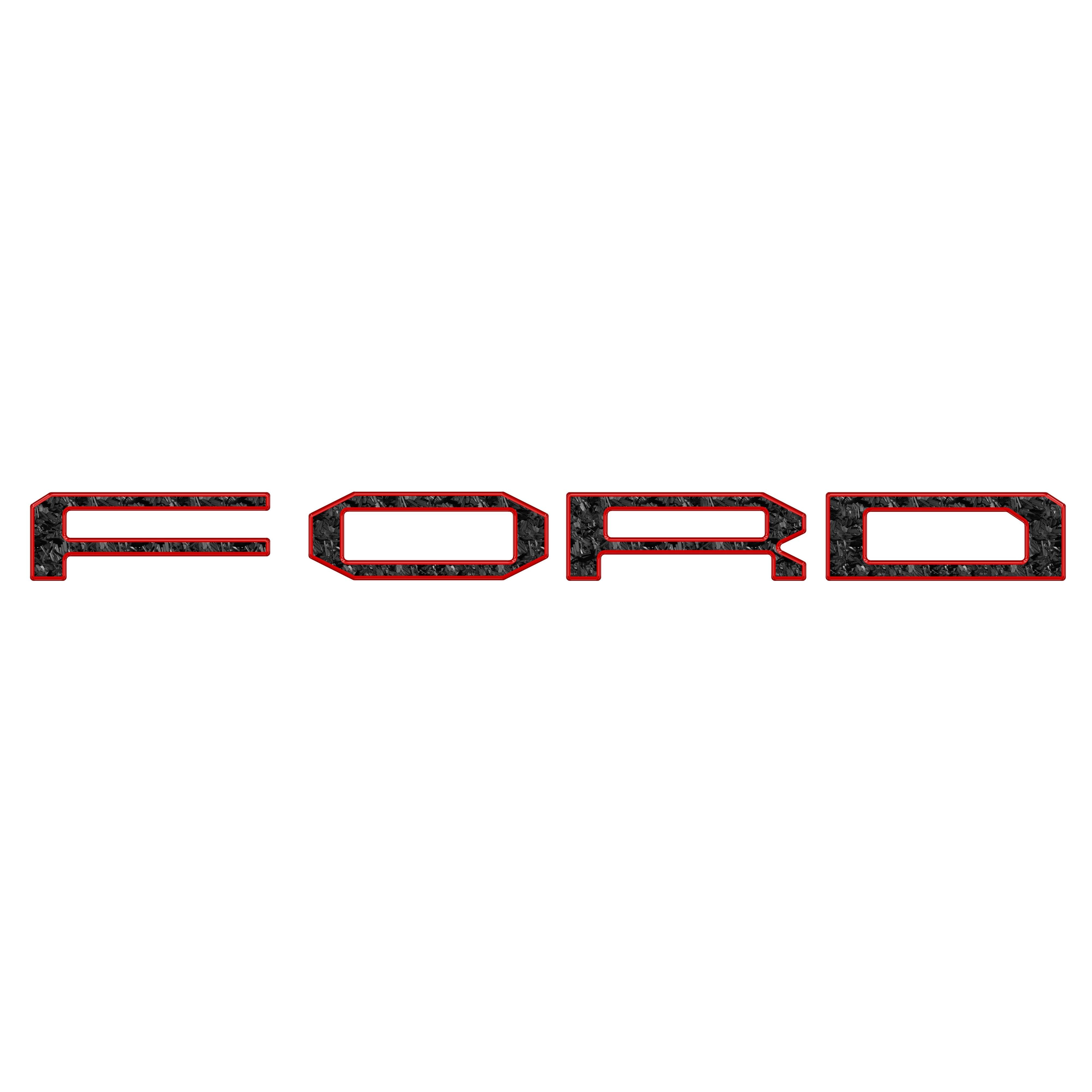Grille Letter Overlays Fits 2024-2026 Ford Ranger Raptor