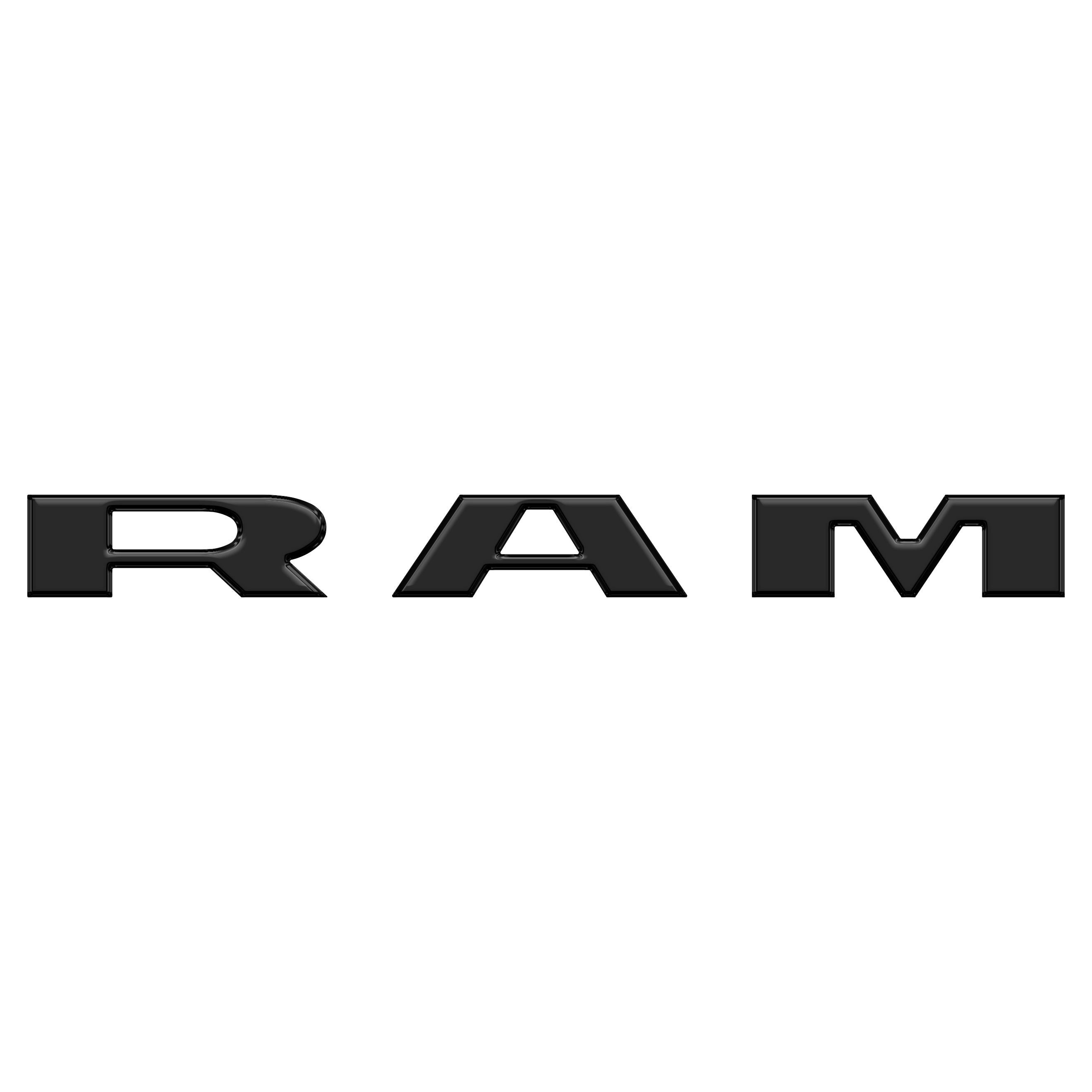 Grille Letter Overlays Fits 2025-2026 Ram 1500/2500/3500