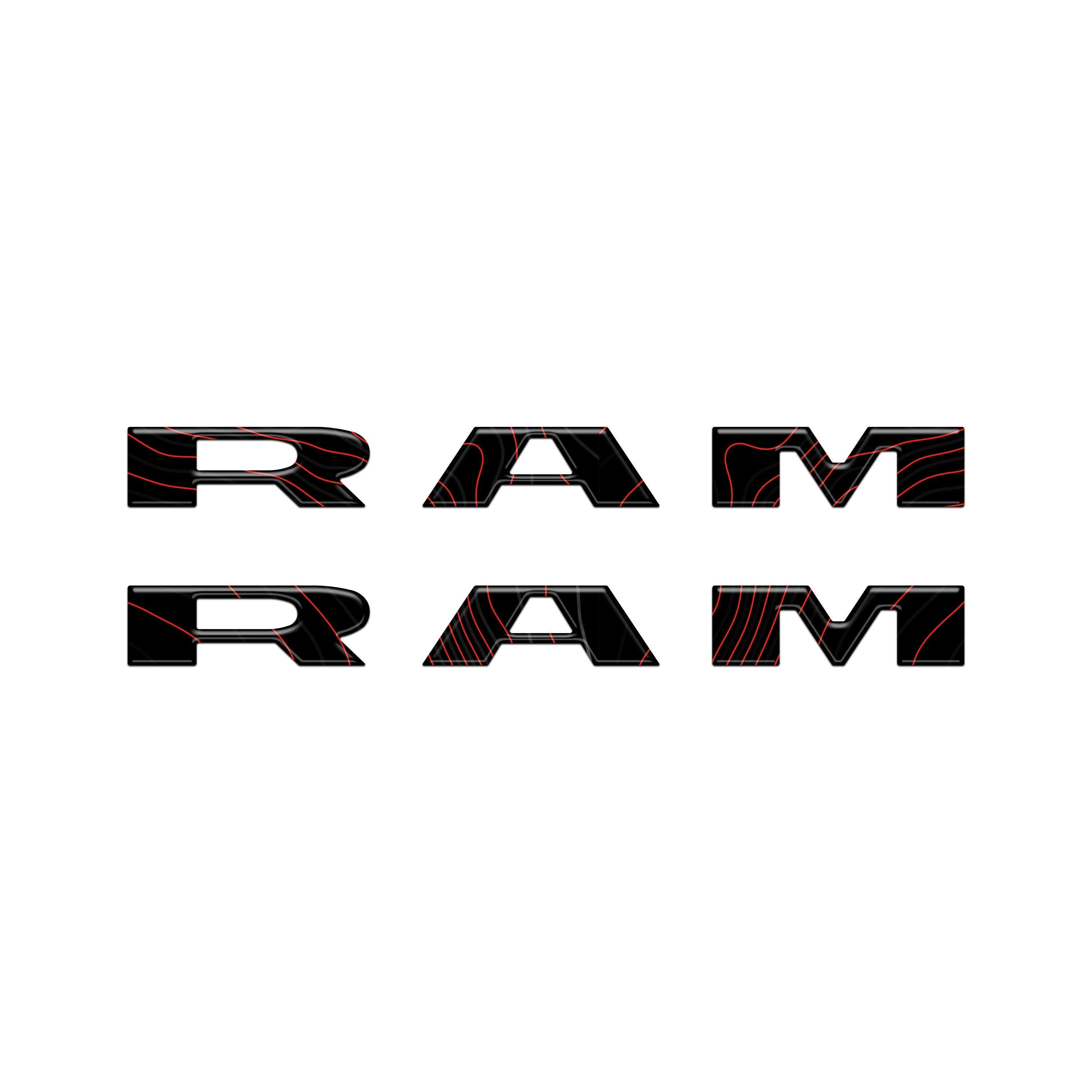 Front Door Emblem Overlays Fits 2025-2026 Ram 1500/2500/3500