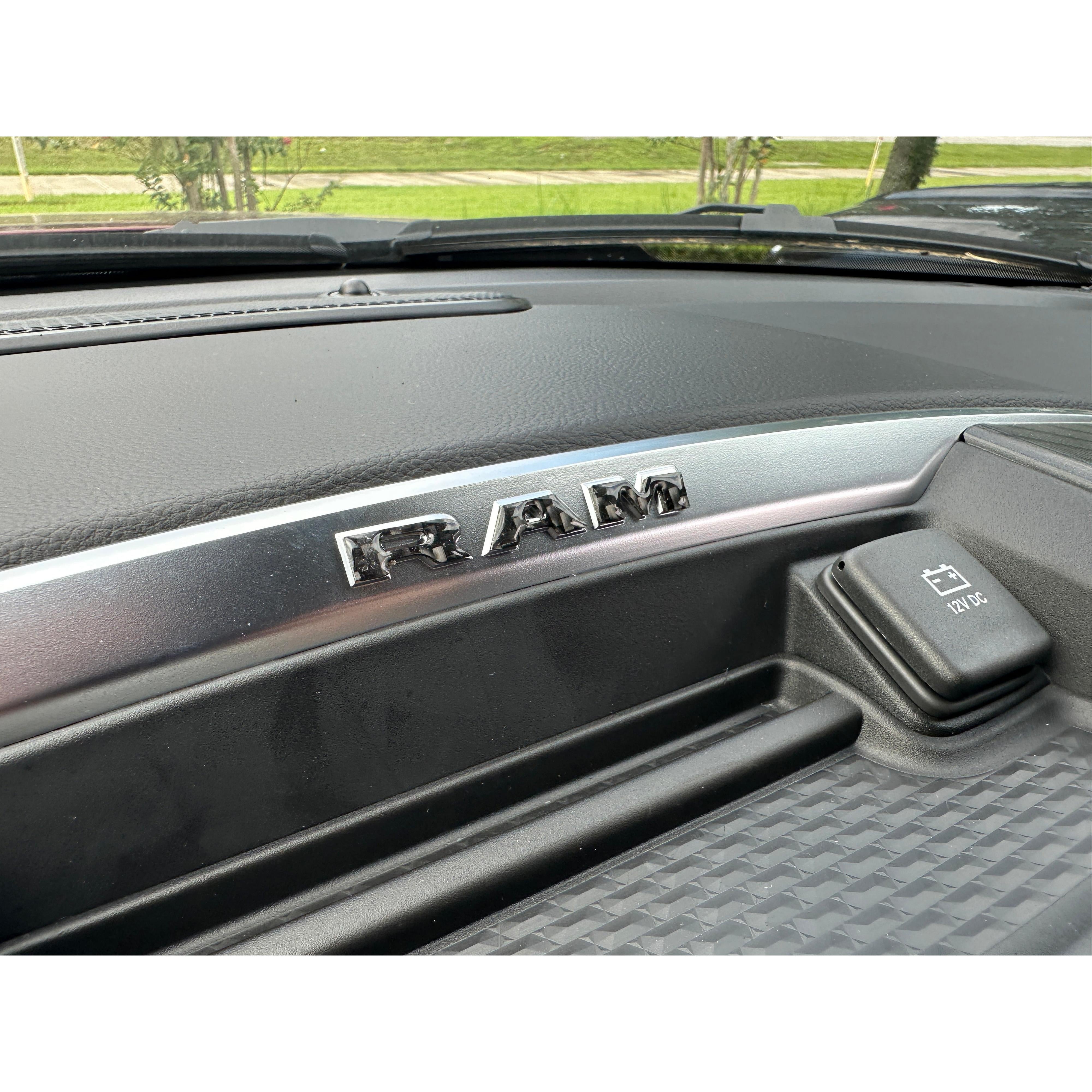 Center Dash Letter Overlays Fits 2025-2026 Ram 1500/2500/3500