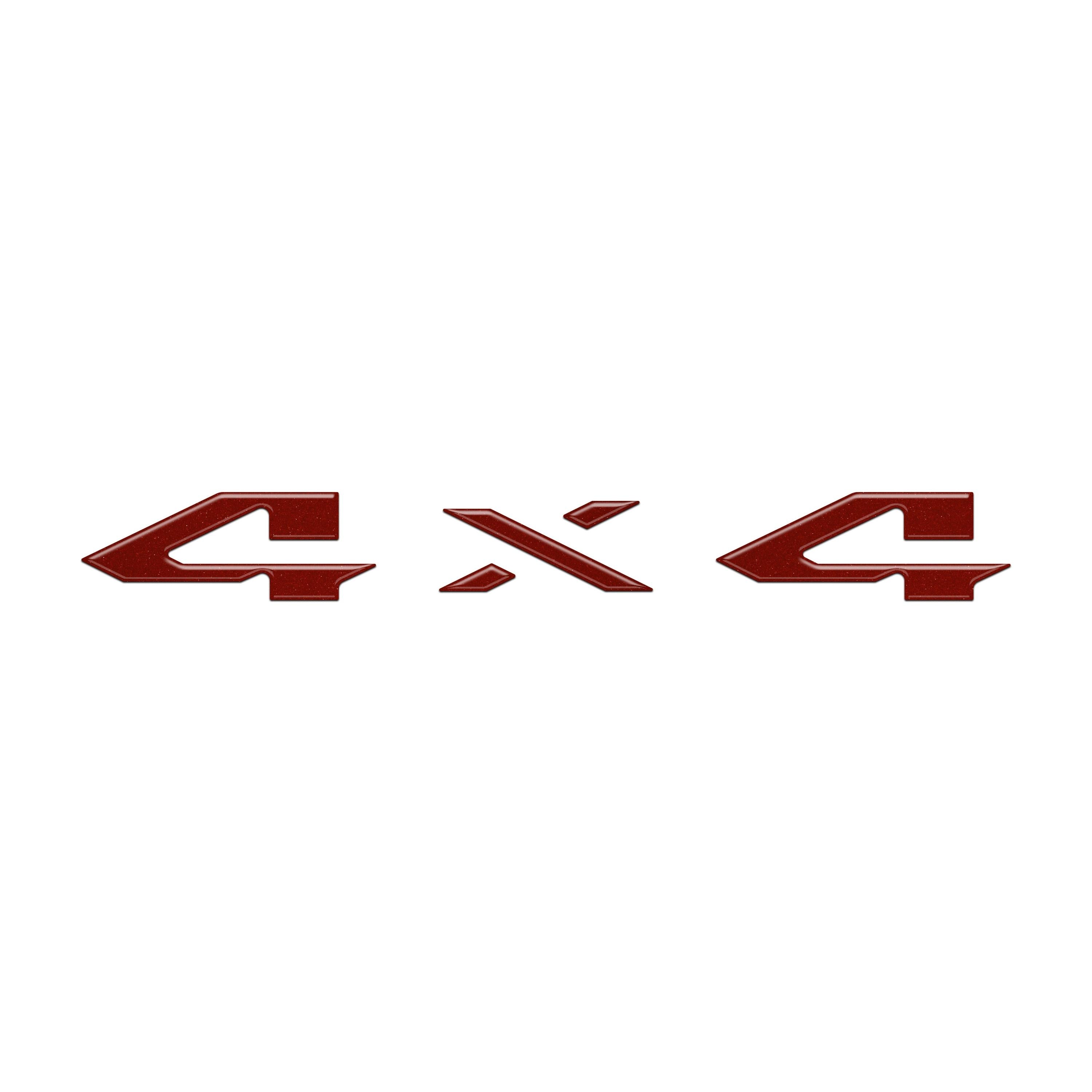 4x4 Tailgate Emblem Letter Overlays Fits 2025-2026 Ram 1500/2500/3500