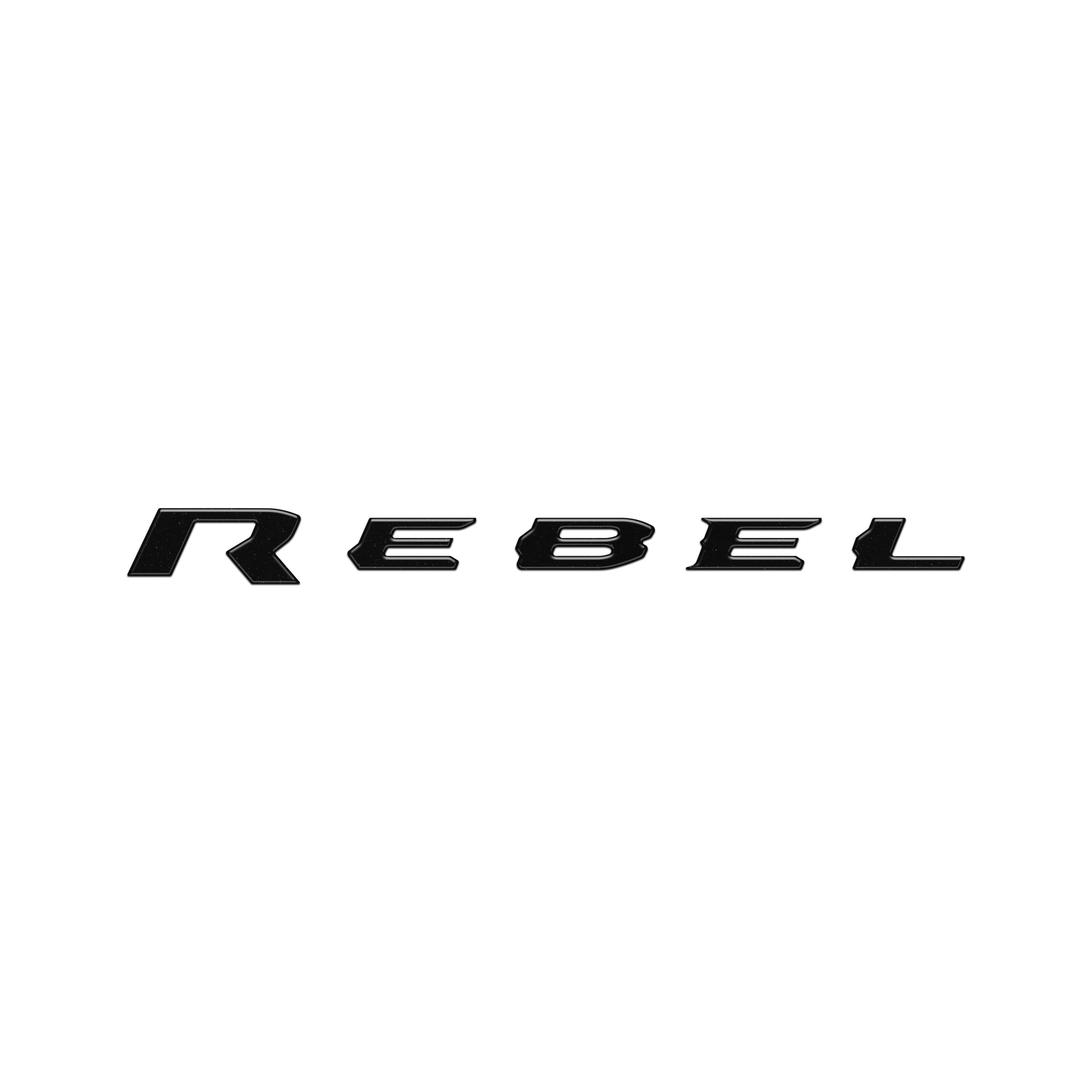 Rebel Tailgate Emblem Letter Inserts Fits 2025-2026 Ram 1500/2500/3500