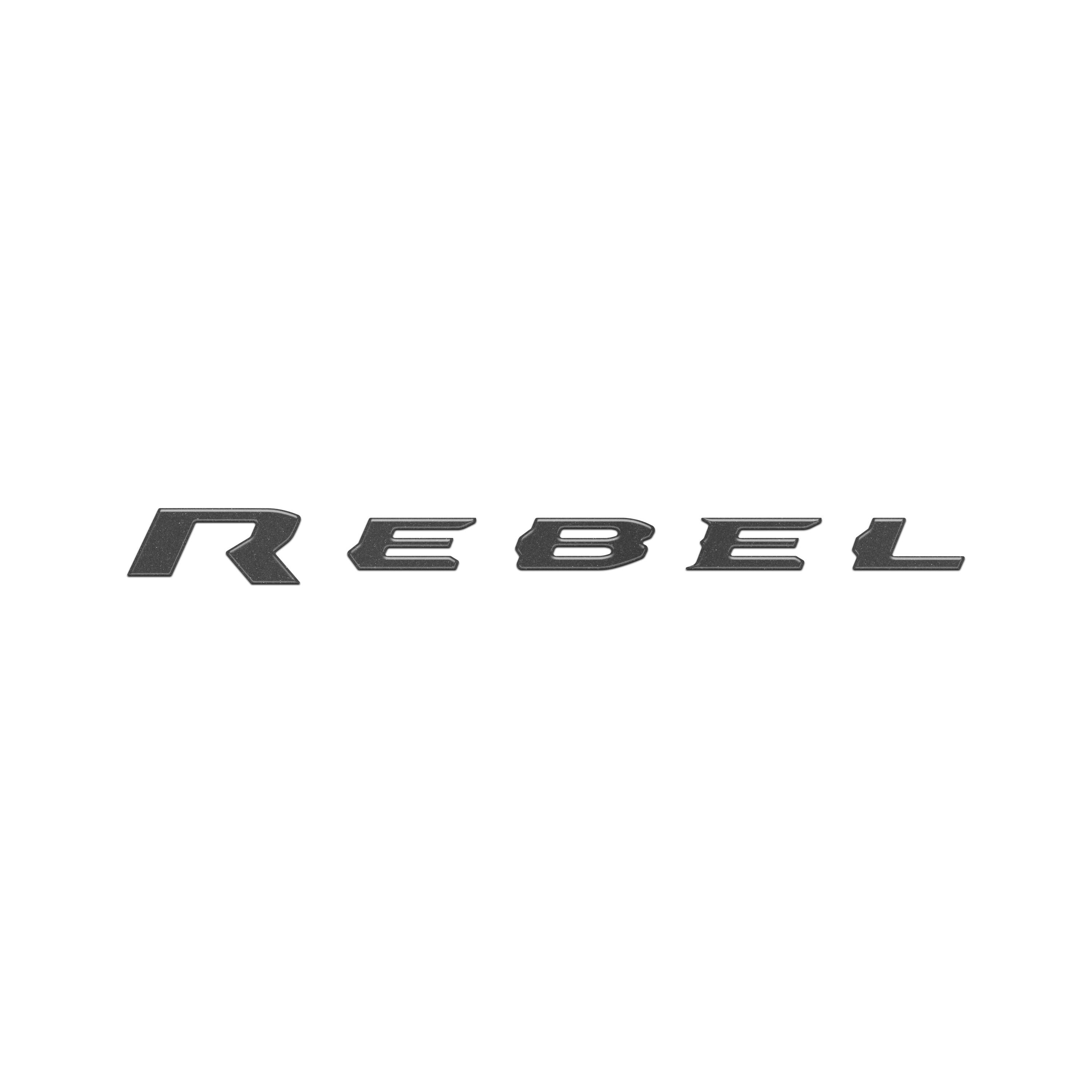 Rebel Tailgate Emblem Letter Inserts Fits 2025-2026 Ram 1500/2500/3500