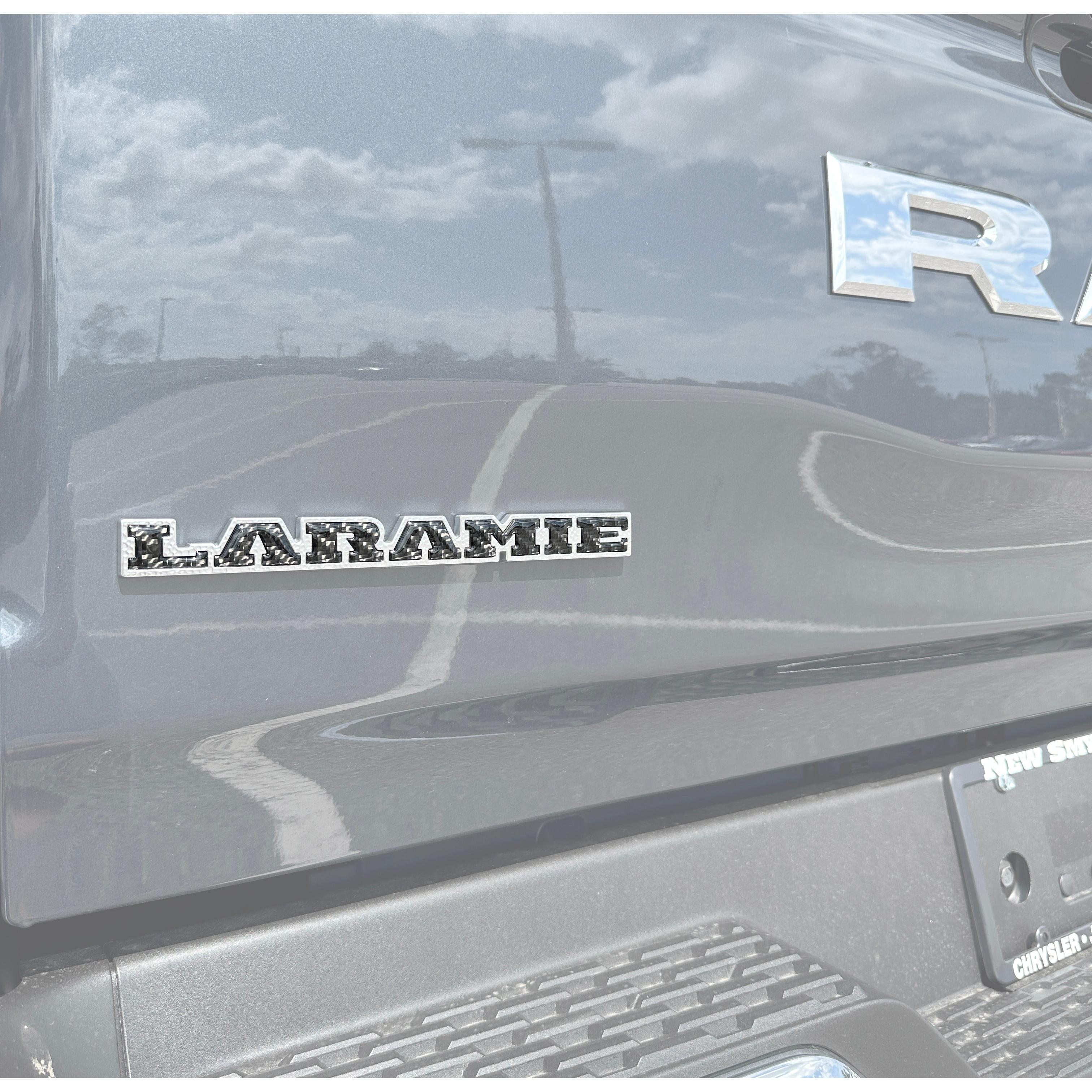 Laramie Tailgate Emblem Letter Inserts Fits 2025-2026 Ram 1500/2500/3500