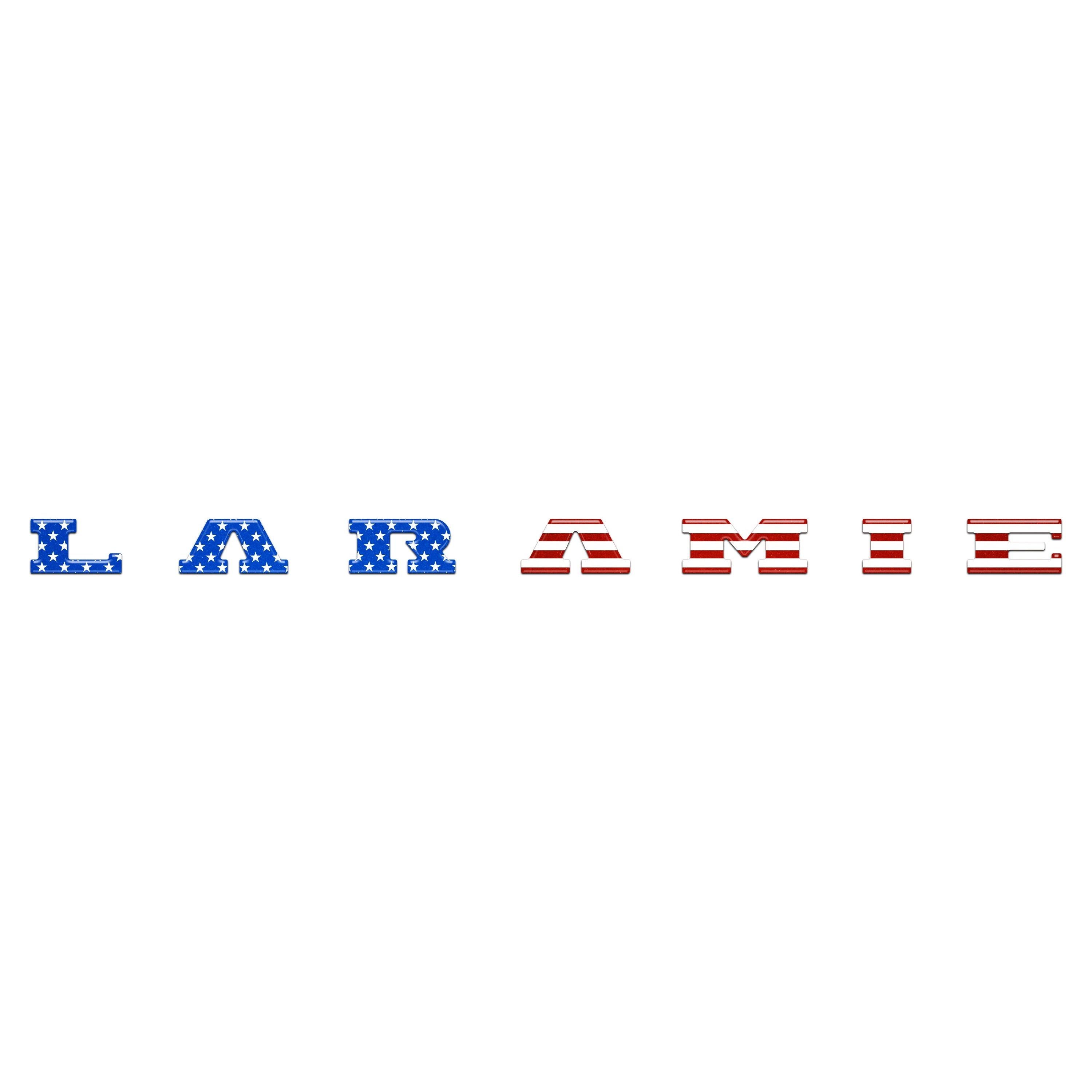 Laramie Tailgate Emblem Letter Inserts Fits 2025-2026 Ram 1500/2500/3500