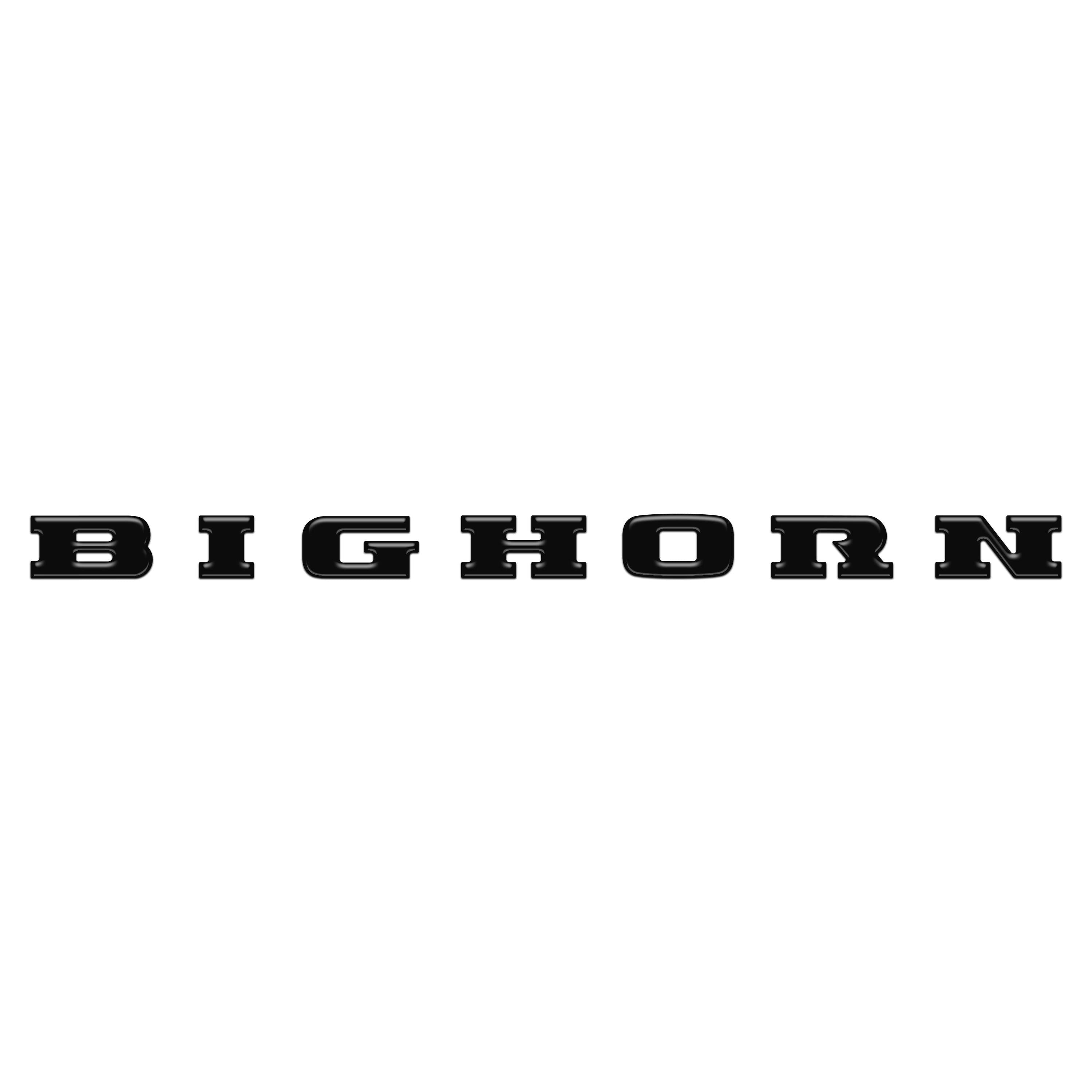 Bighorn Tailgate Emblem Letter Inserts Fits 2025-2026 Ram 1500/2500/3500