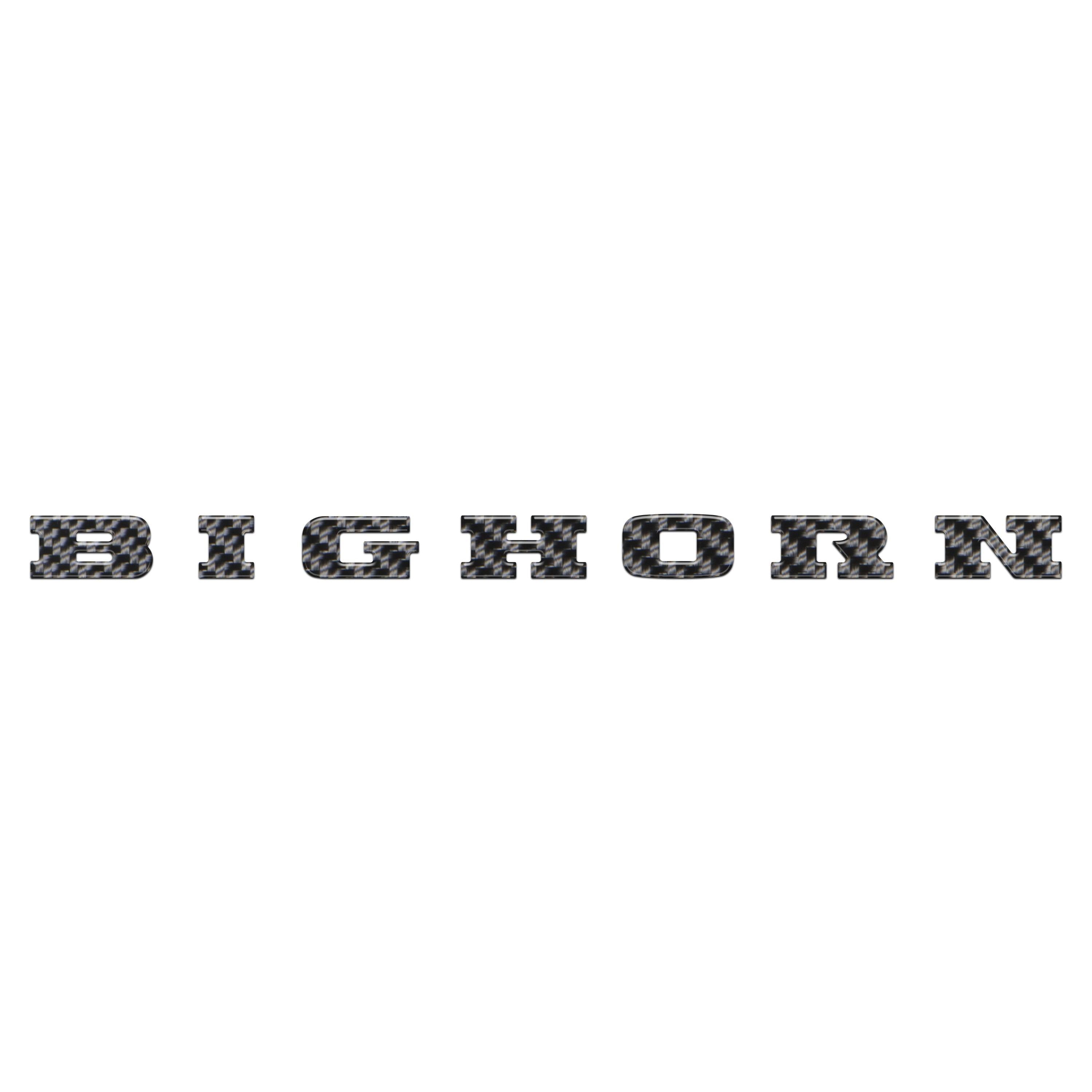 Bighorn Tailgate Emblem Letter Inserts Fits 2025-2026 Ram 1500/2500/3500