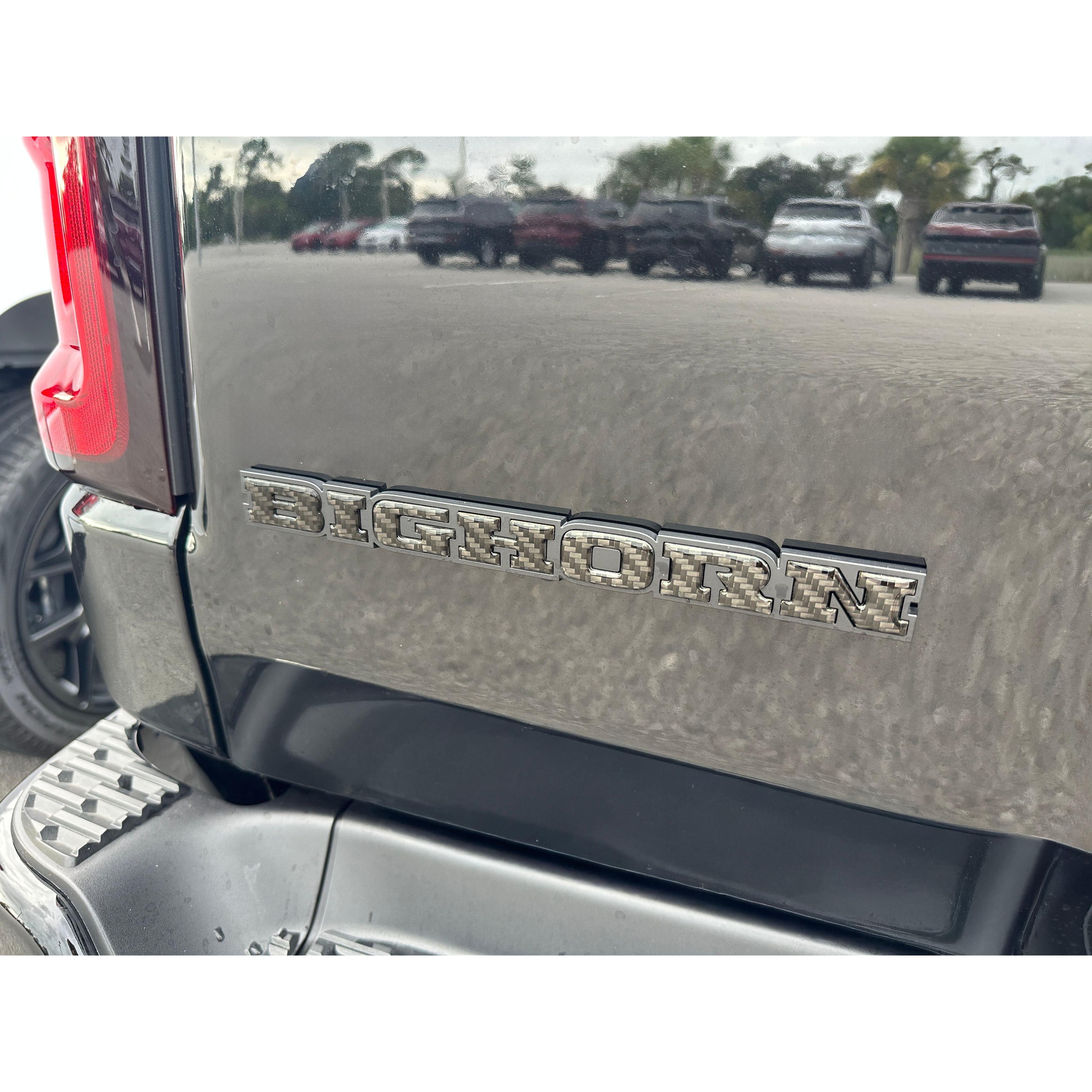 Bighorn Tailgate Emblem Letter Inserts Fits 2025-2026 Ram 1500/2500/3500