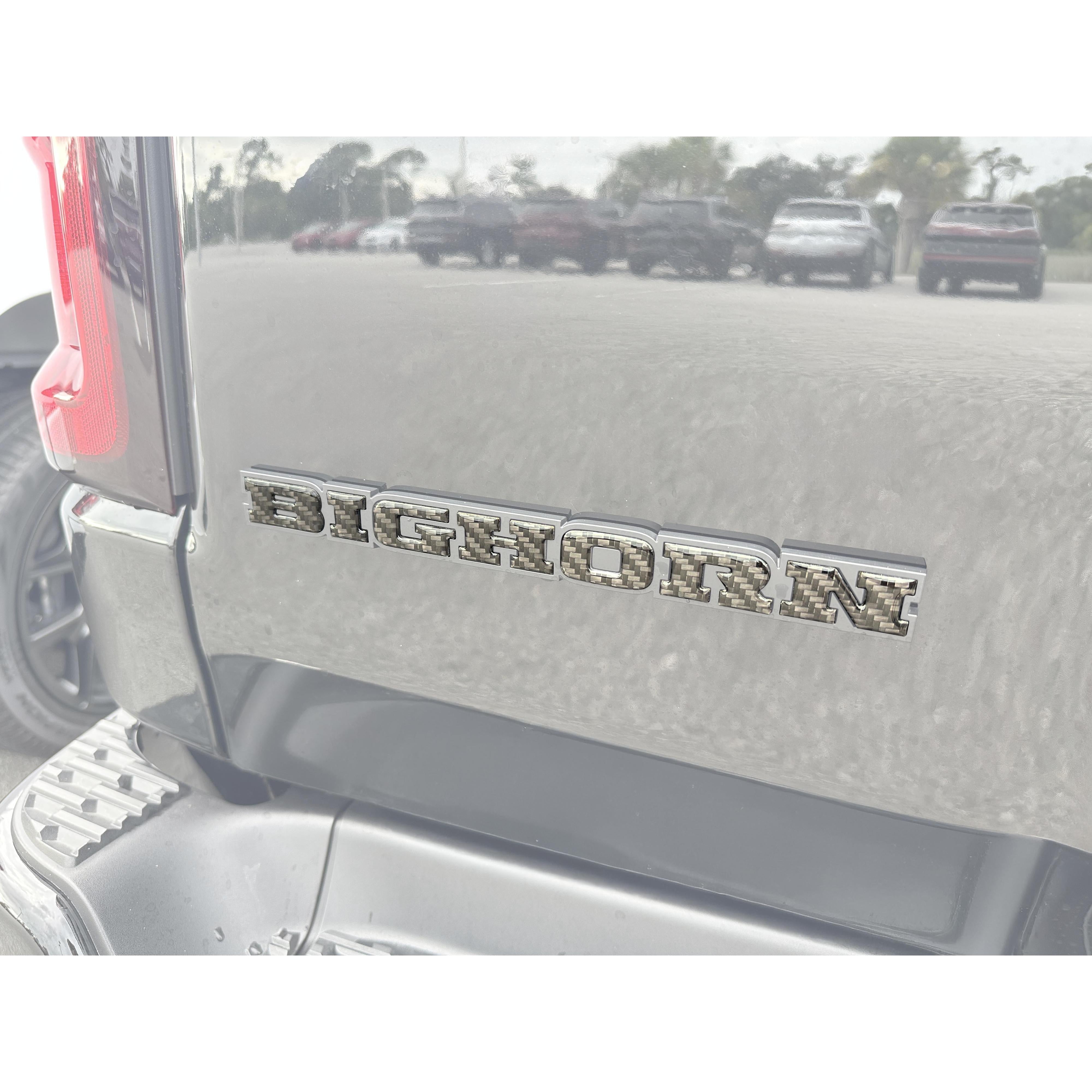Bighorn Tailgate Emblem Letter Inserts Fits 2025-2026 Ram 1500/2500/3500