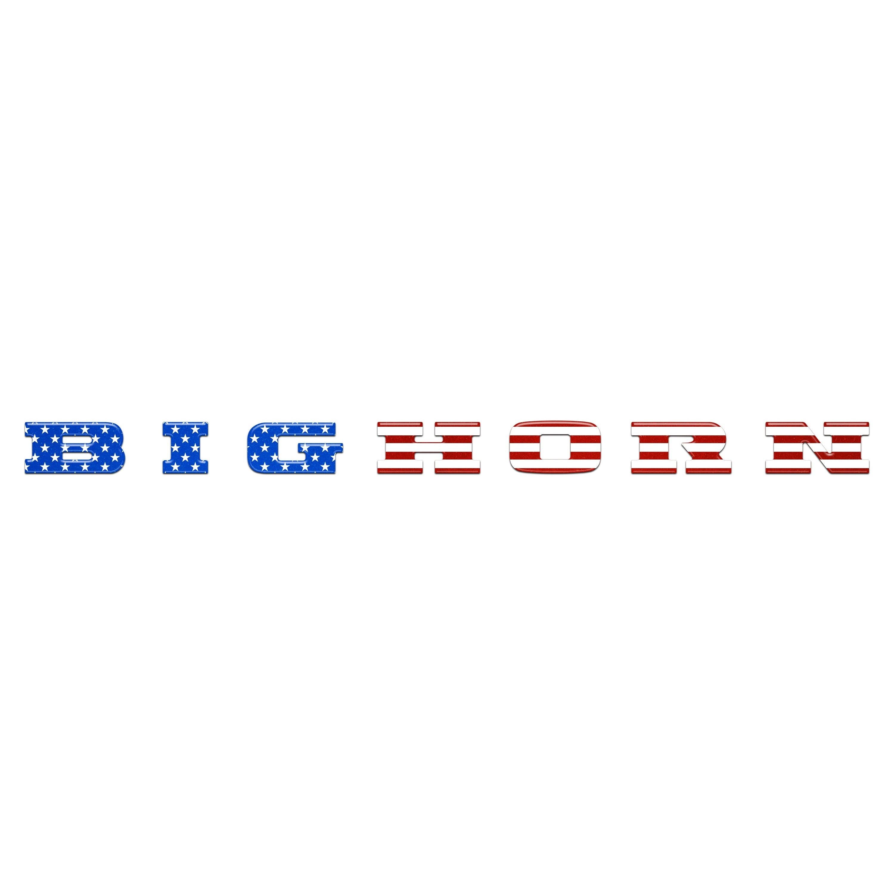 Bighorn Tailgate Emblem Letter Inserts Fits 2025-2026 Ram 1500/2500/3500