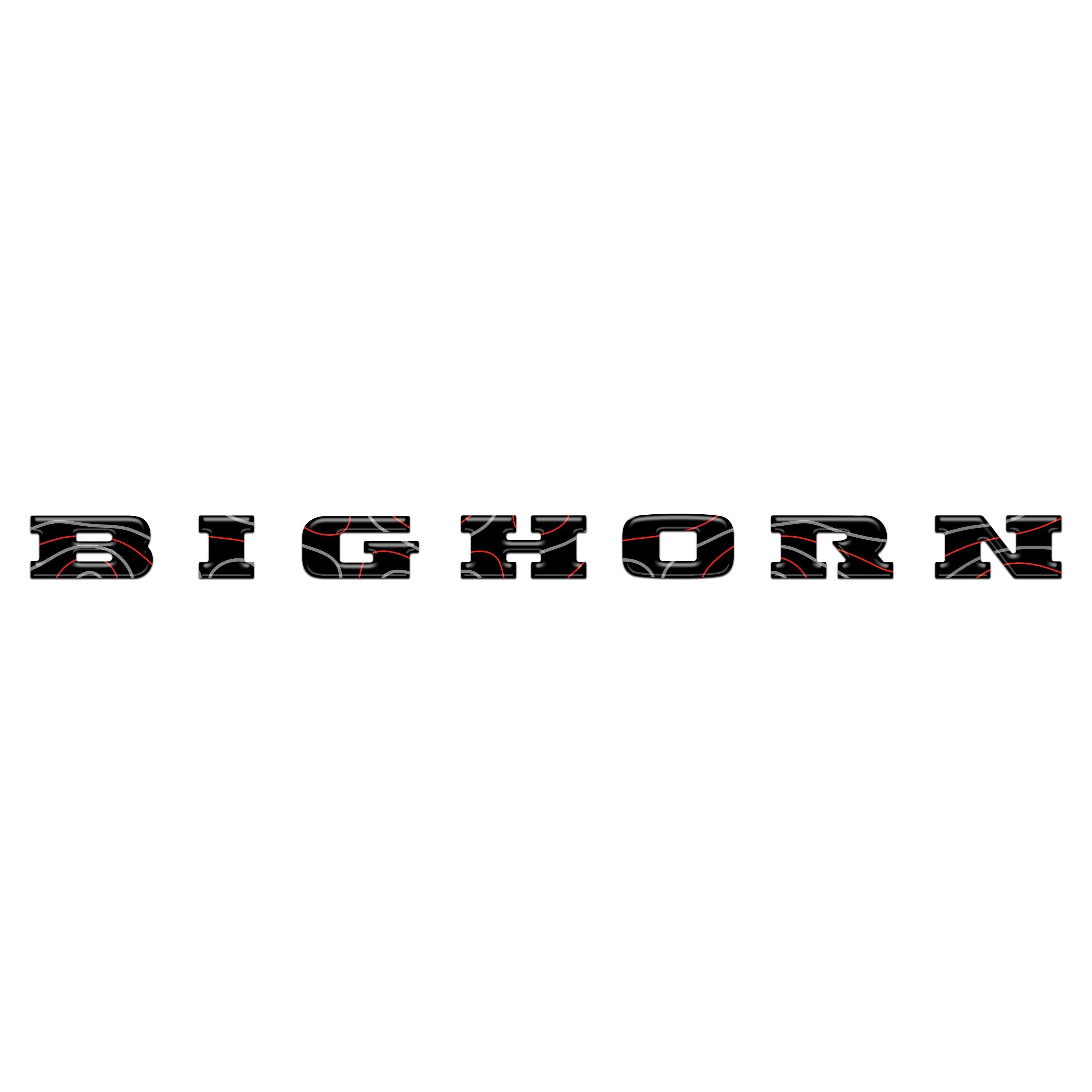 Bighorn Tailgate Emblem Letter Inserts Fits 2025-2026 Ram 1500/2500/3500
