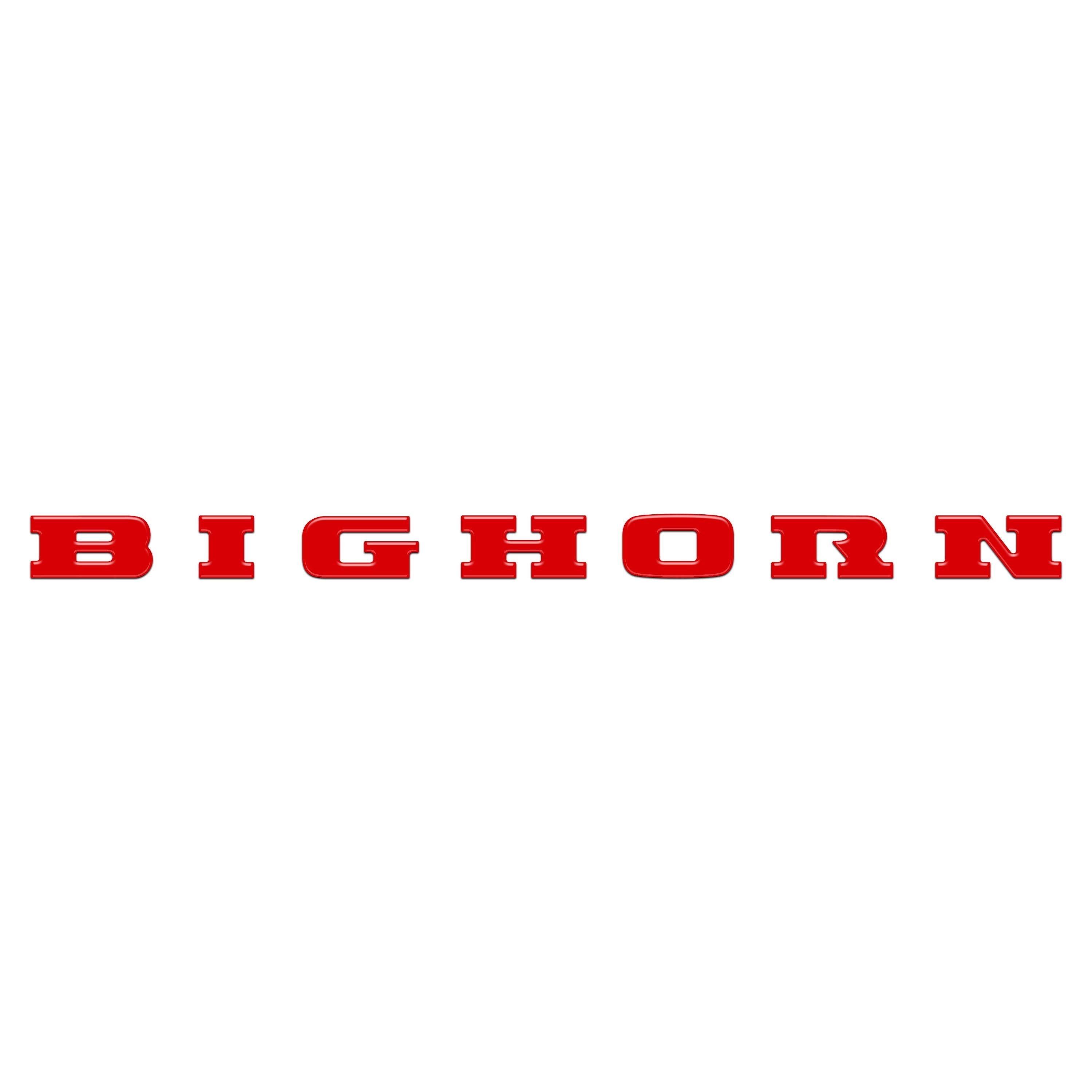 Bighorn Tailgate Emblem Letter Inserts Fits 2025-2026 Ram 1500/2500/3500