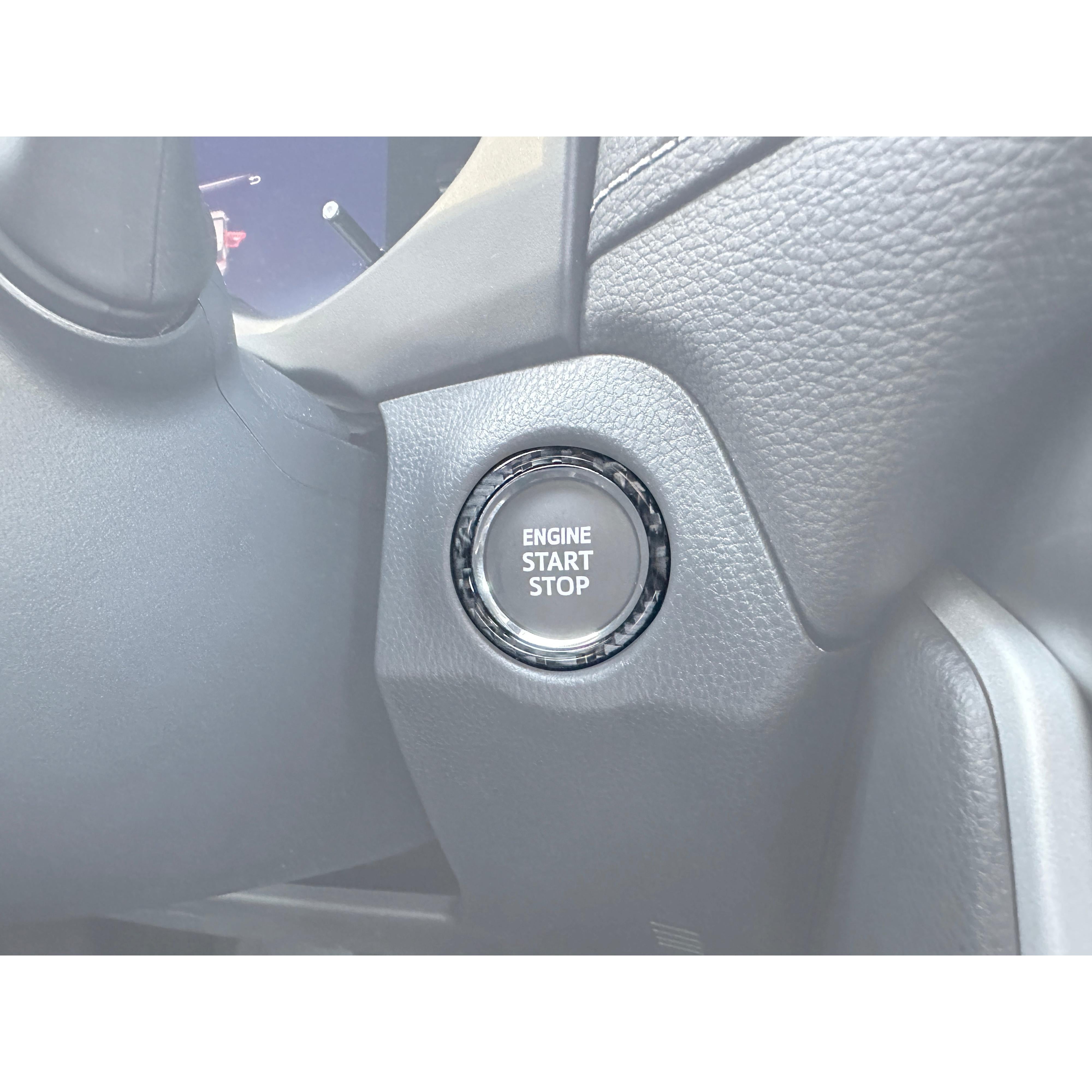 Start Button Accent Trim Fits 2019-2025 Toyota Rav4