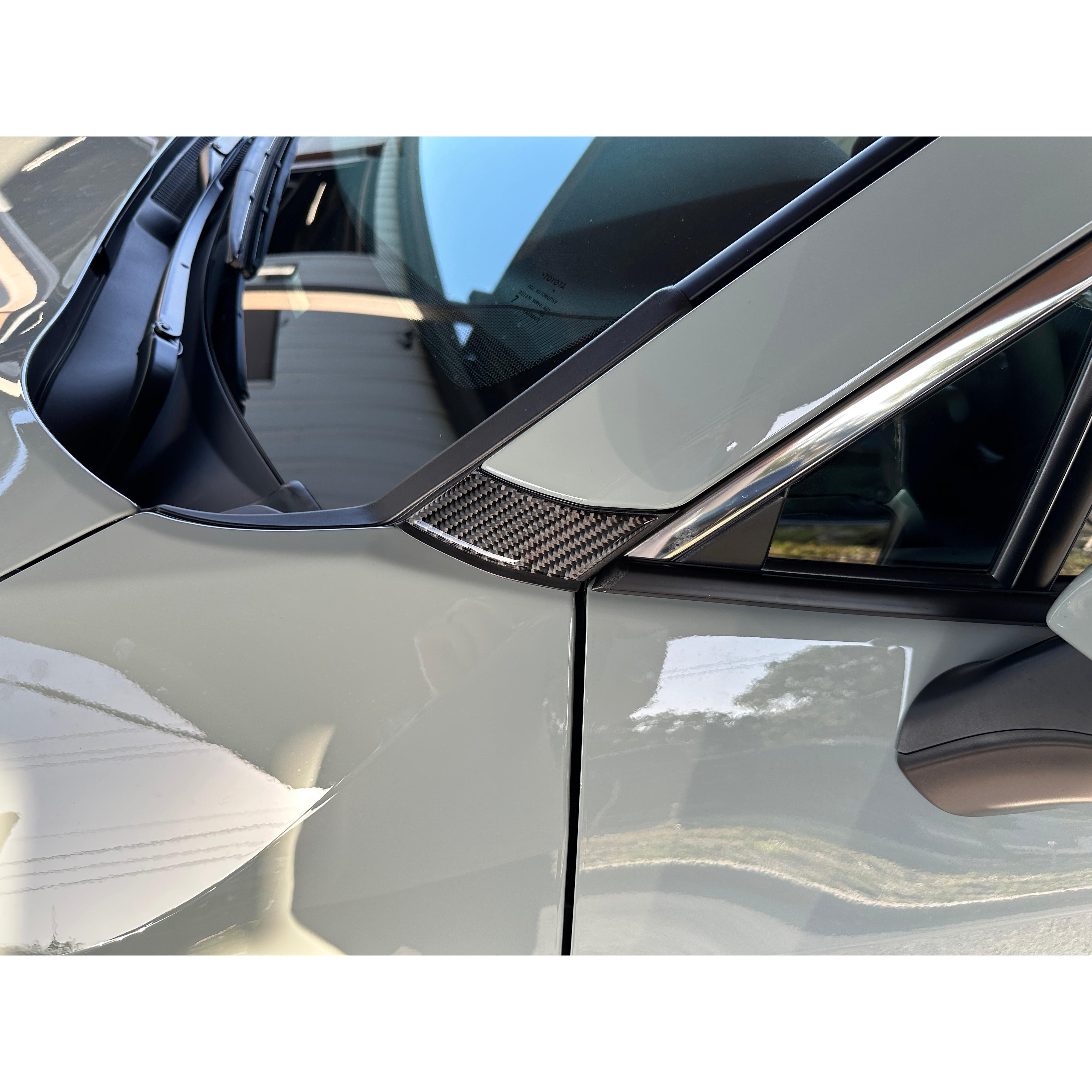 A&D Pillar Overlays Fits 2019-2025 Toyota Rav4