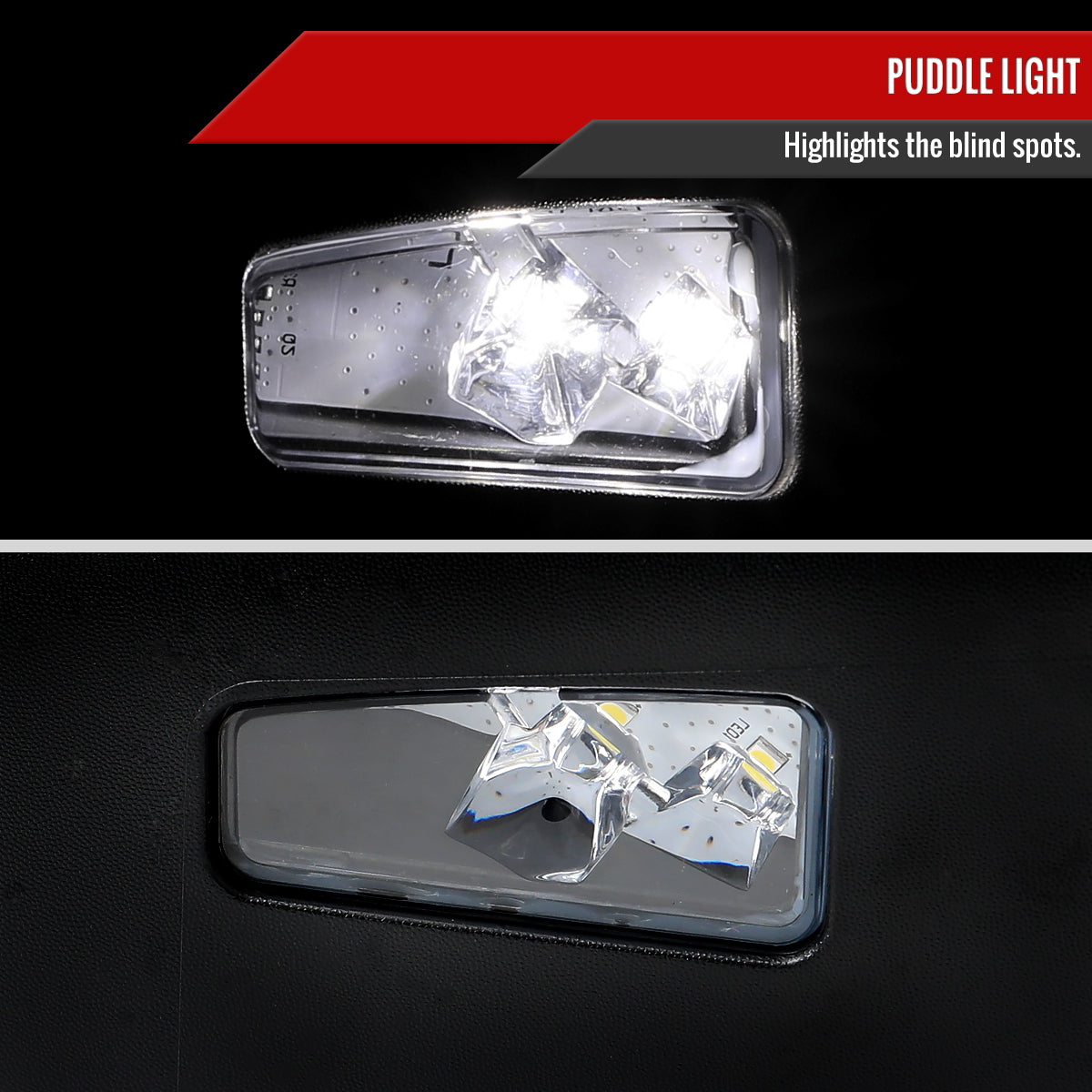 2019-2024 Dodge RAM 1500 Black Power Adjustable, Auto-Fold, BSD & Heated Side Mirror w/ LED Puddle and Turn Signal Light - Passenger Side Only