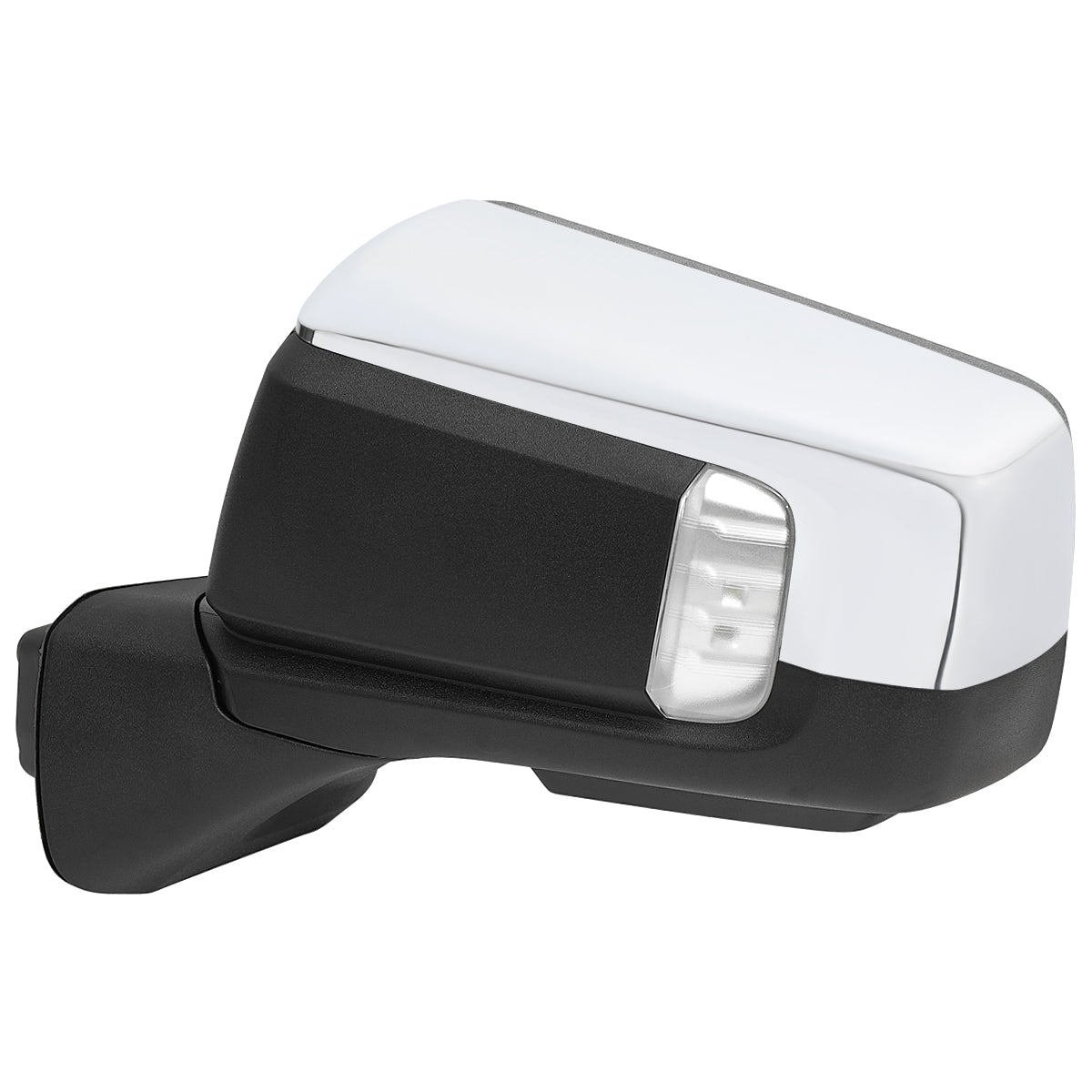 2019-2026 GMC Sierra 1500 Chrome Power Adjustable, Manual Fold, BSD & Heated Side Mirror w/ LED Puddle and Turn Signal Light - Driver Side Only