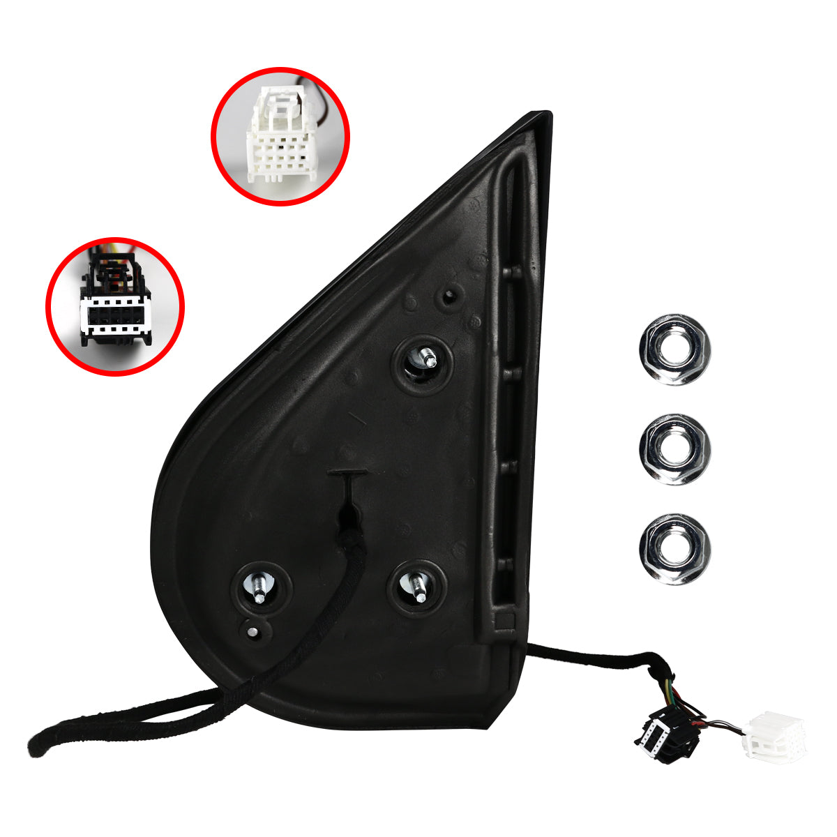 2007-2013 Chevrolet Silverado/GMC Sierra Chrome Power Adjustable & Heated Side Mirror w/ LED Turn Arrow Signal & Puddle Light - Passenger Side Only