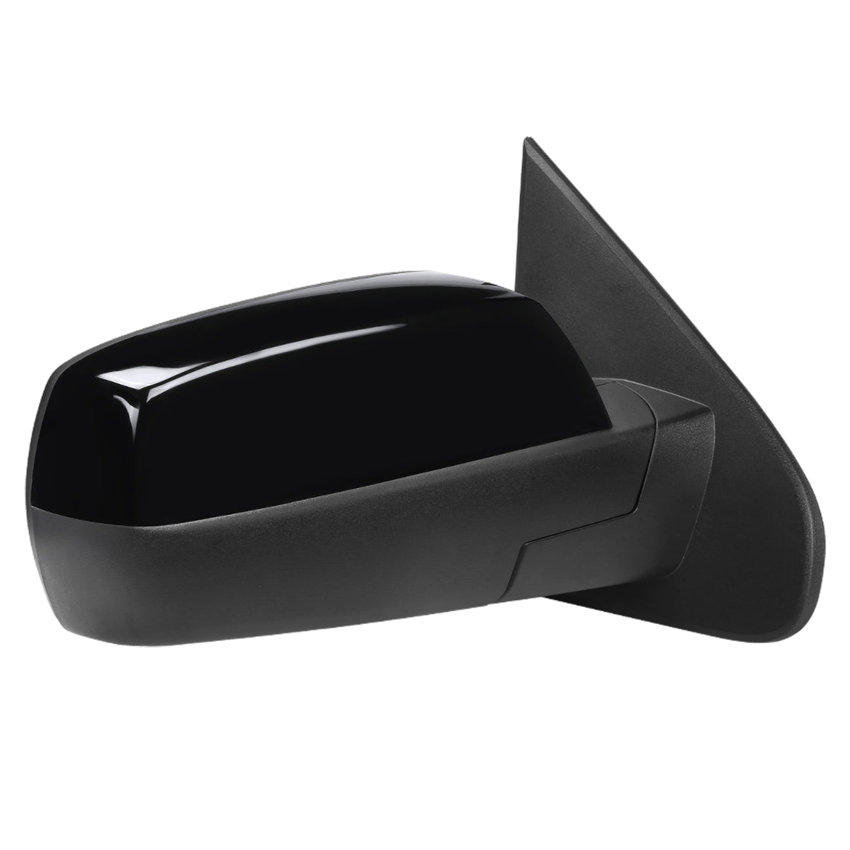 2014-2018 Chevrolet Silverado/GMC Sierra Glossy Black Power Adjustable & Heated Side Mirror w/ LED Puddle Light - Passenger Side Only